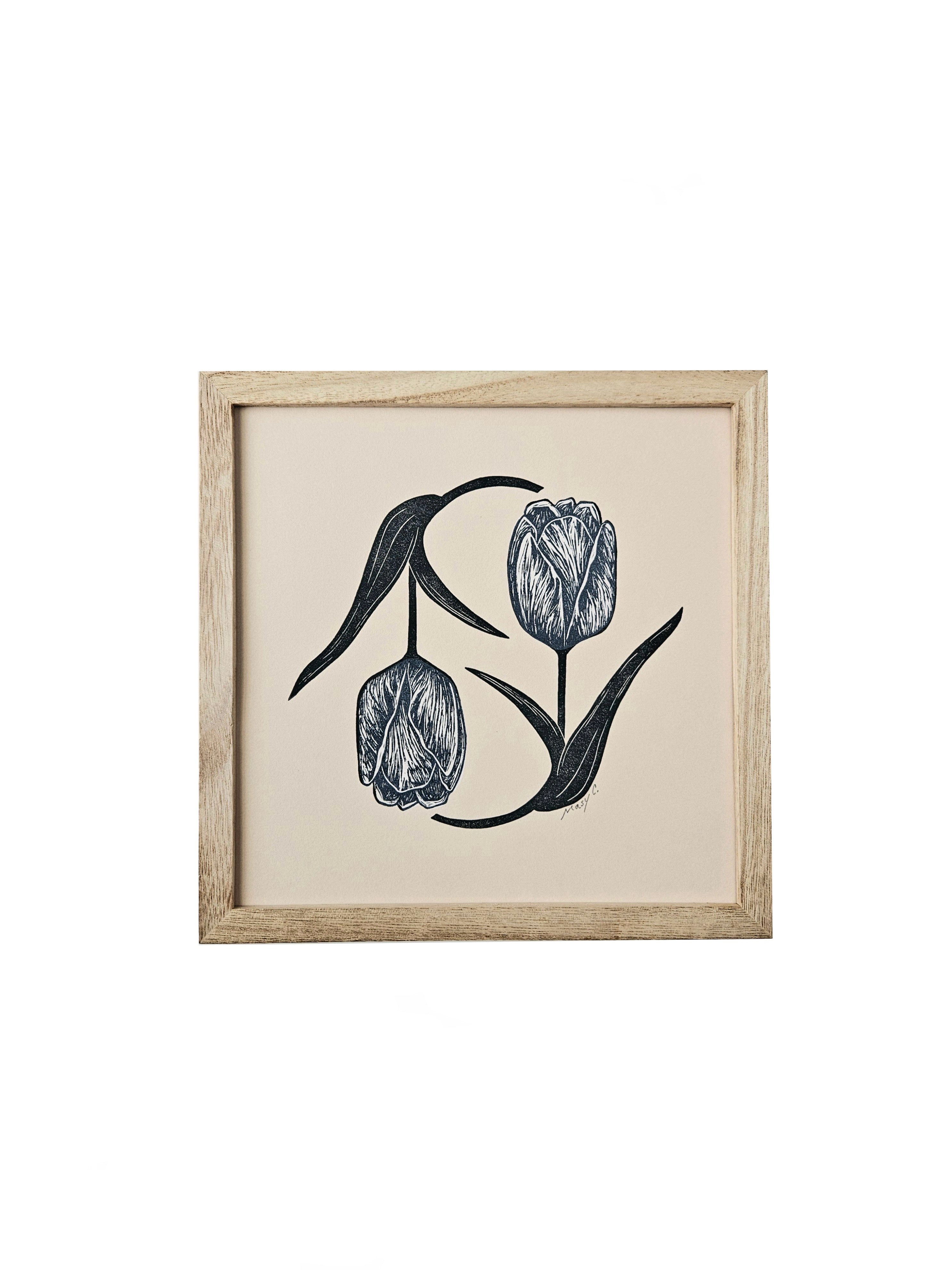Twisted Tulips- Print
