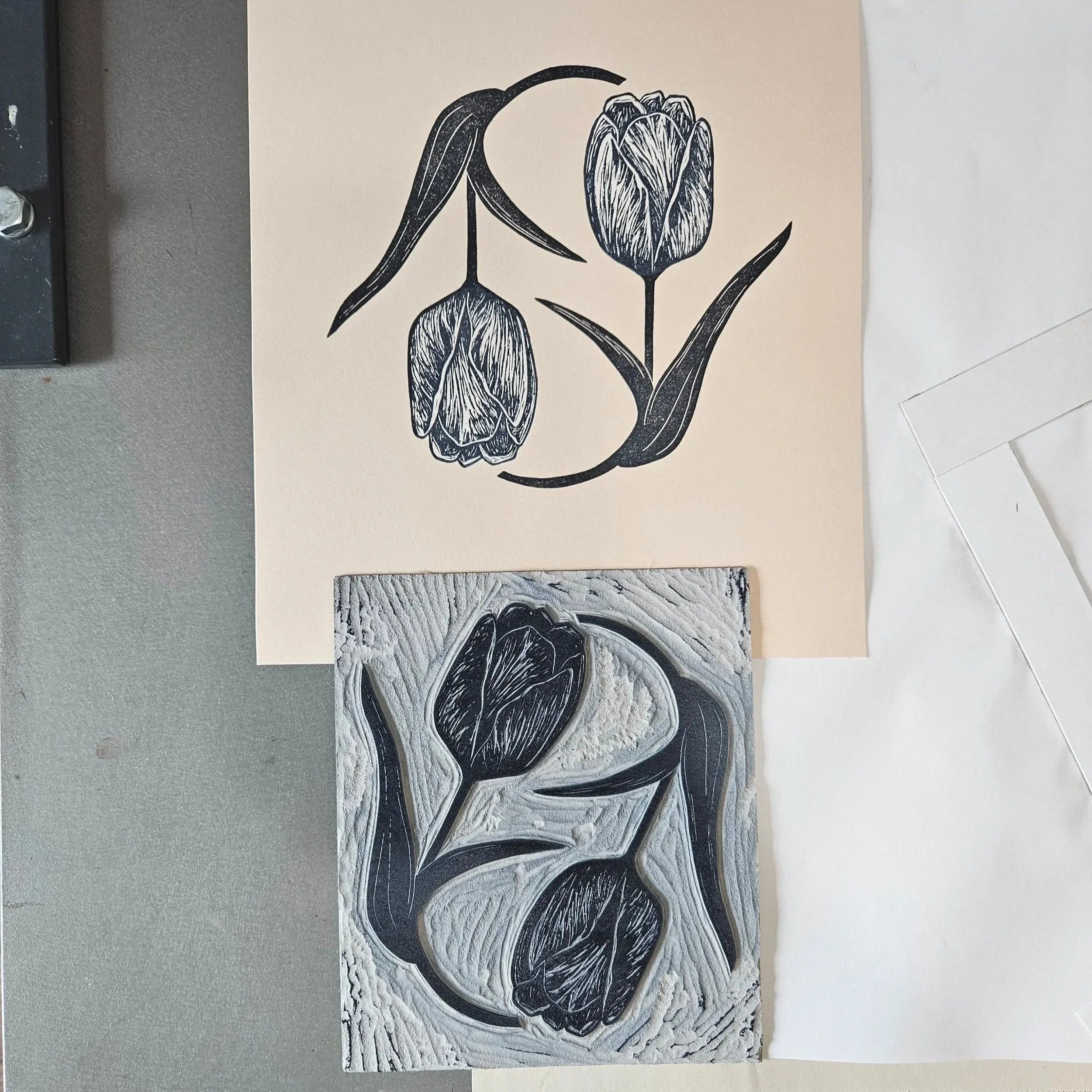 Twisted Tulips- Print