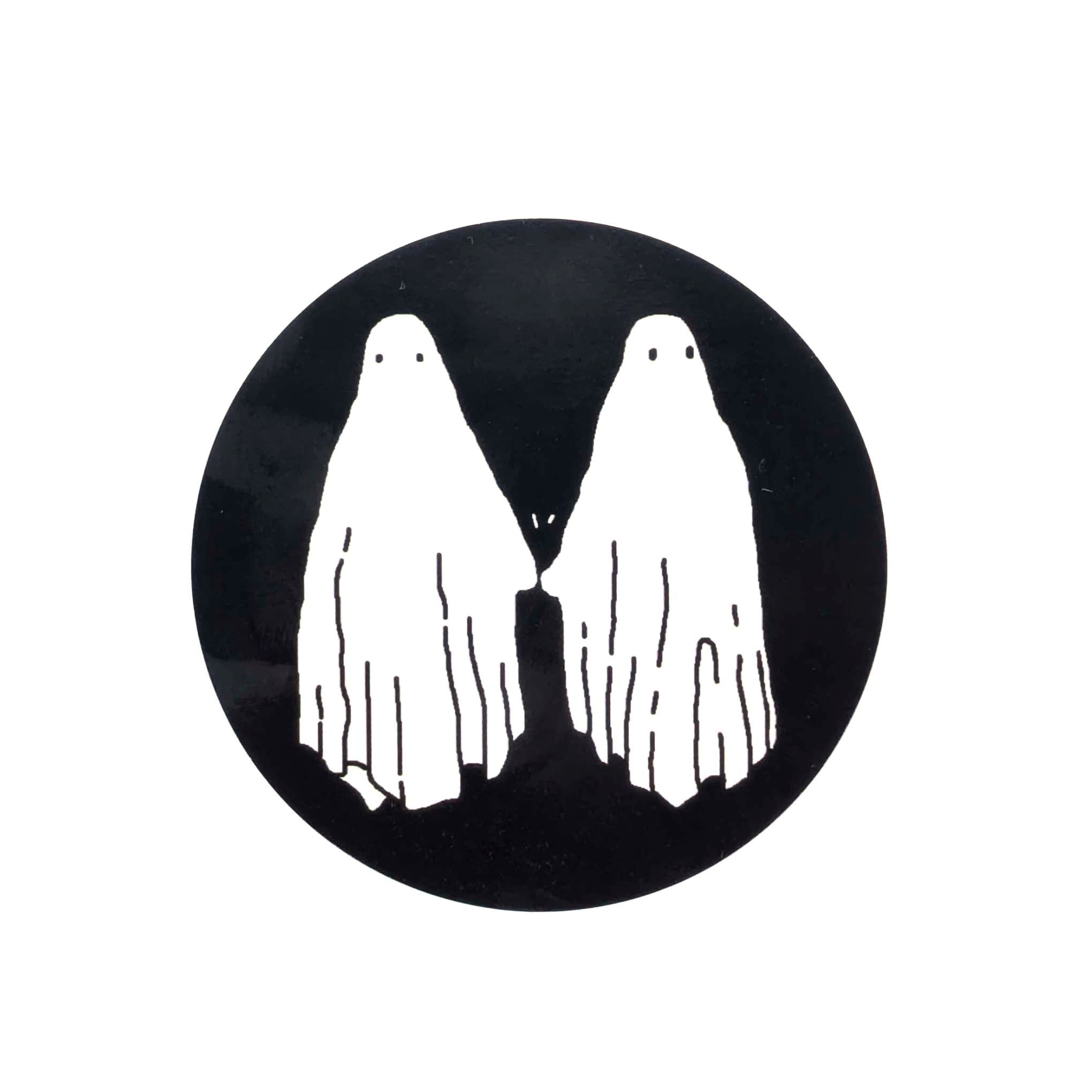 Brandon Vosika - Brandon Vosika - Stickers - Ghosts Holding Hands - Circle - VISUAL INDEX