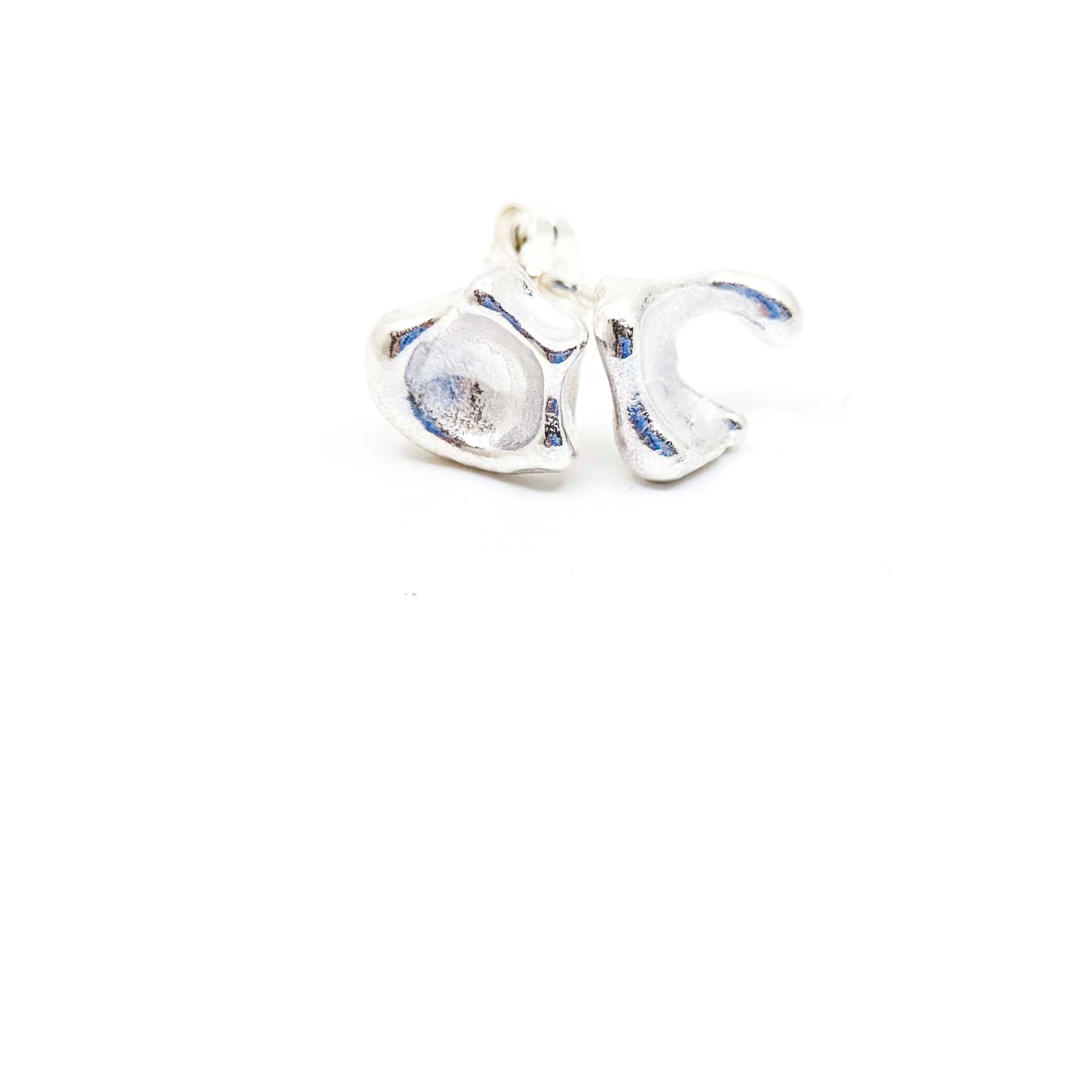 Sterling Silver Cast "Frozen Peas" Stud Earrings- Medium