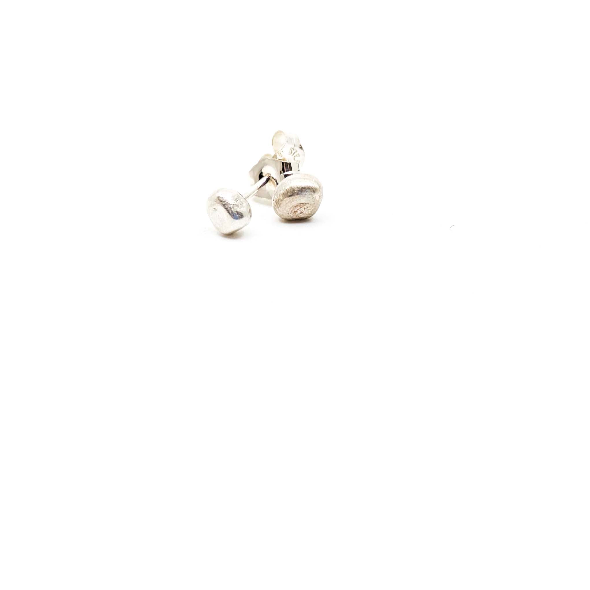 Sterling Silver Cast "Frozen Peas" Stud Earrings