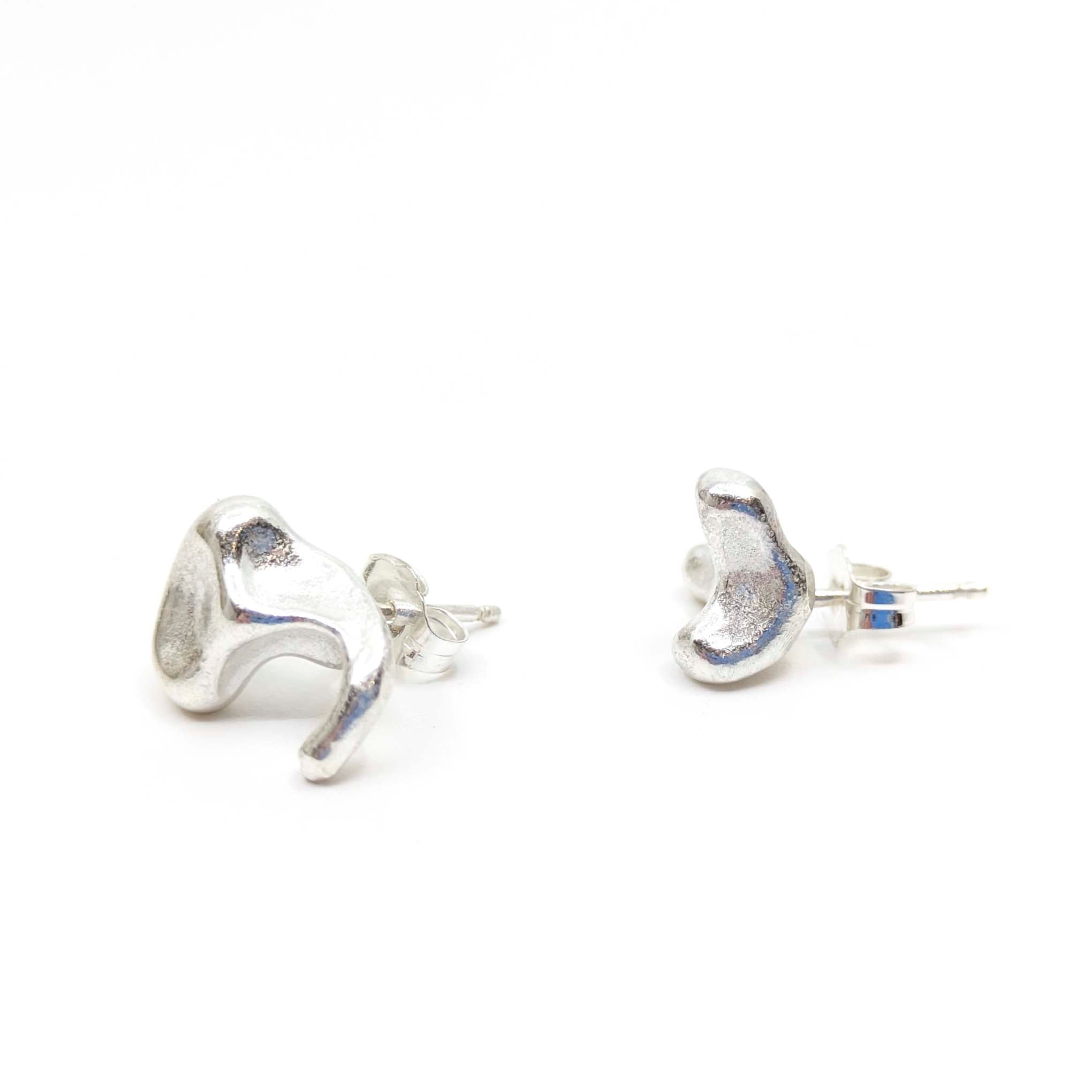 Sterling Silver Cast "Frozen Peas" Stud Earrings- Large