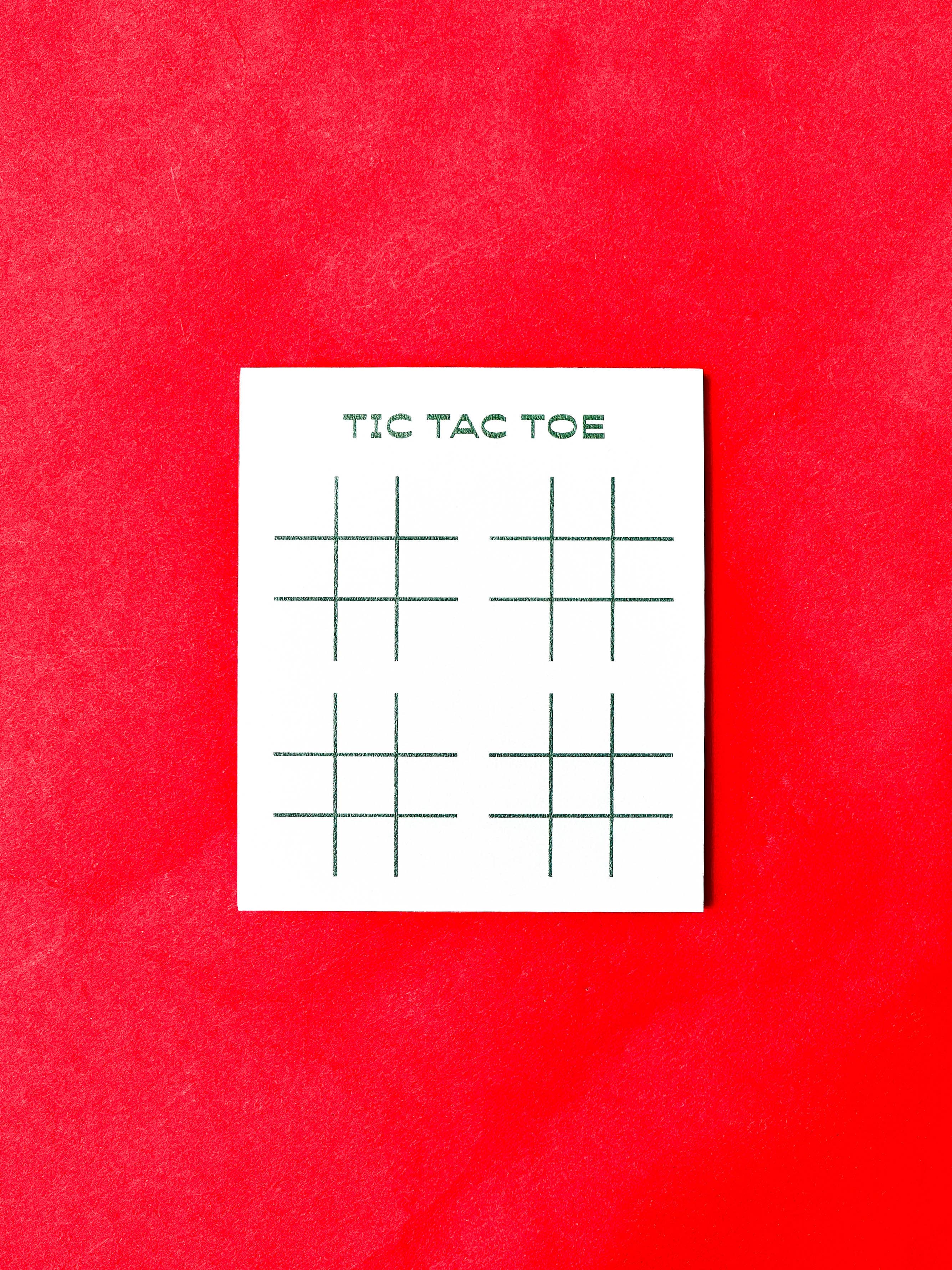 Gaming Notepad 3 Pack - Tic Tac Toe, Dots & Boxes, Doodles