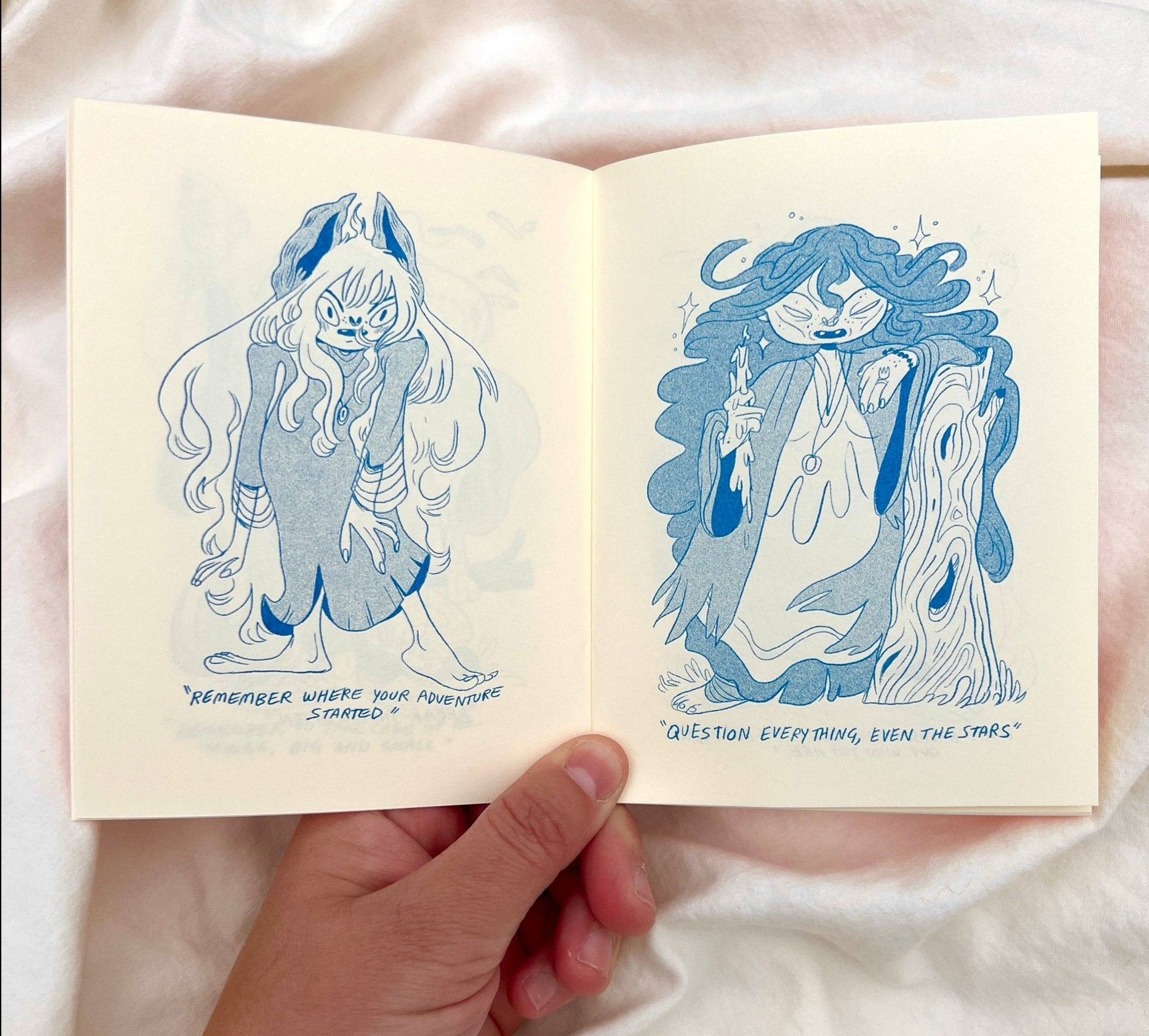 Natalie Andrewson - A Pocket Book of Witchfolk and Demons Riso Comic - VISUAL INDEX
