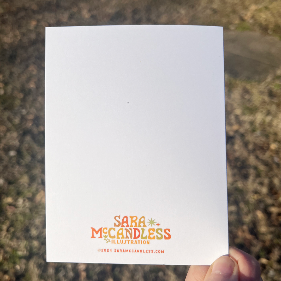 Let's Eat Beans Together Blank A2 Card With Envelope
