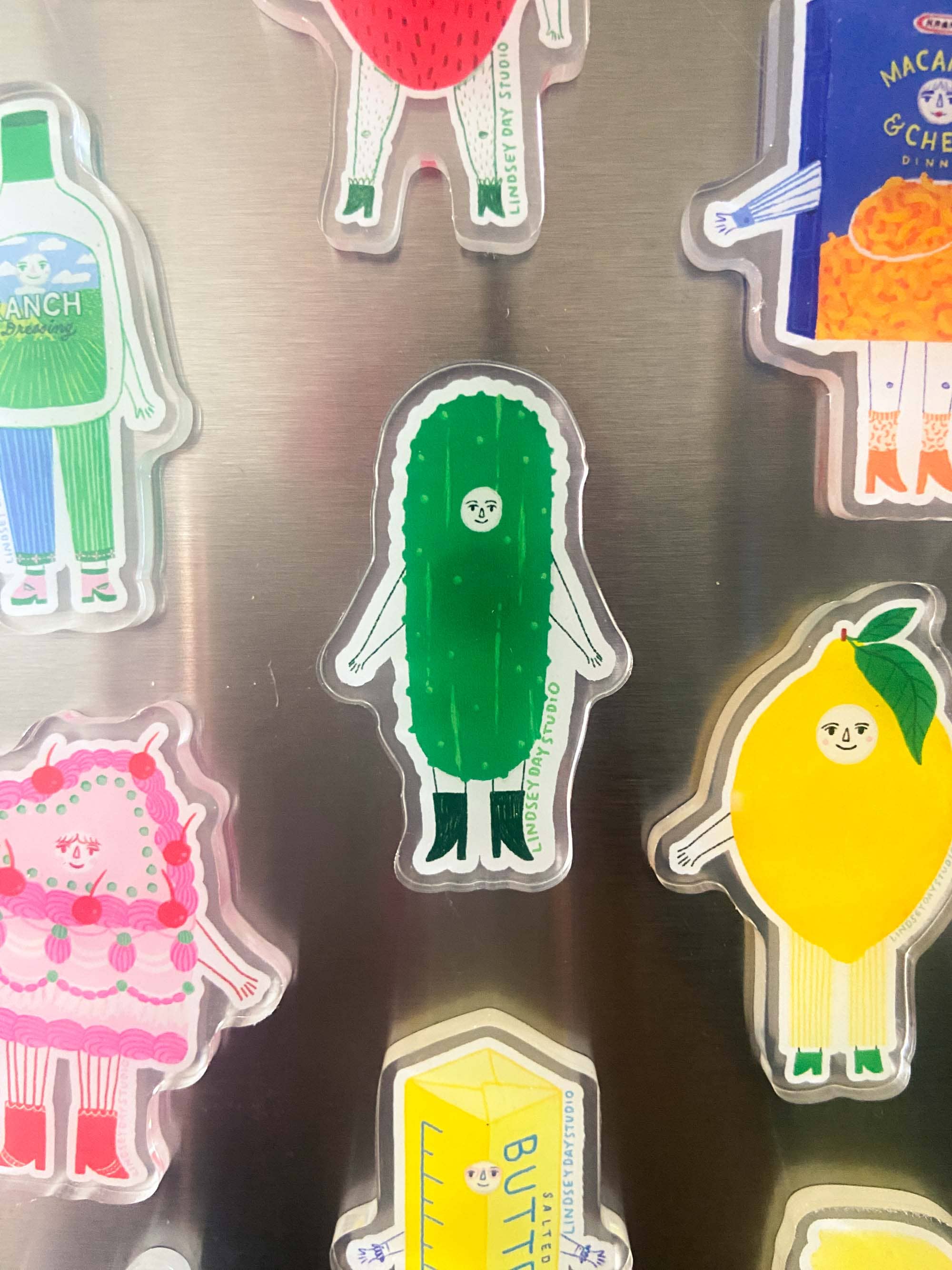 Pickle Friend Magnet, Funny Food Fridge Magnet