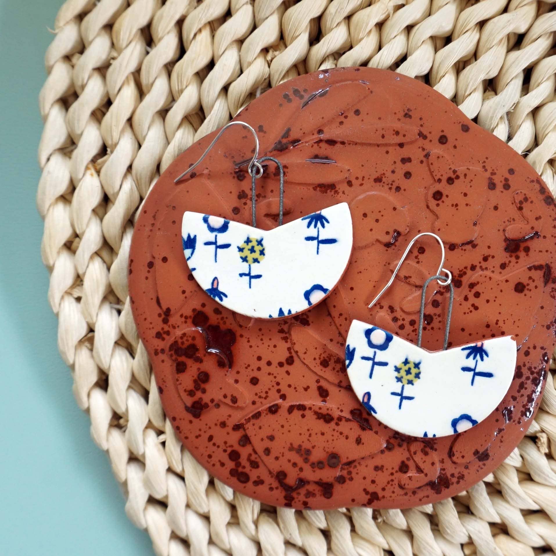 Dainty Dot Dangle Earrings
