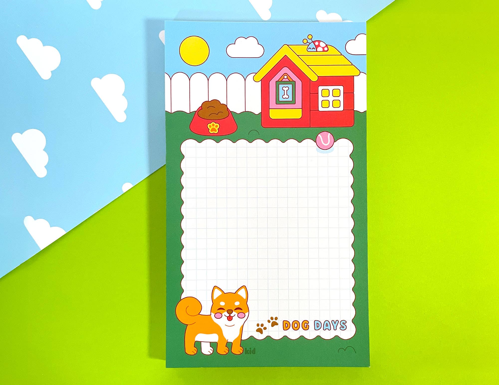 Dog Days Notepad | Shiba Inu | Cute Summer Stationery Gift