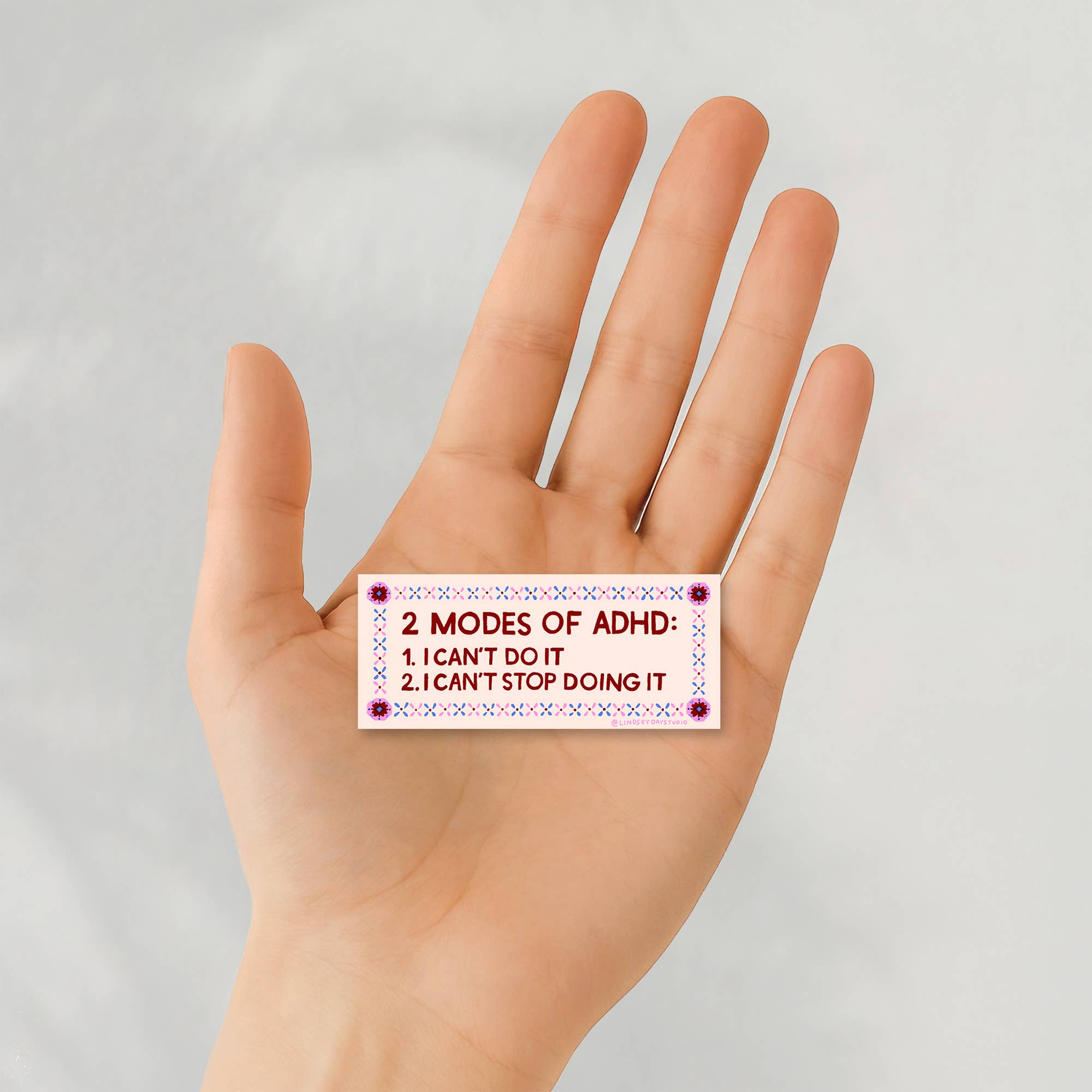 ADHD Mental Health Sticker, Funny Sticker
