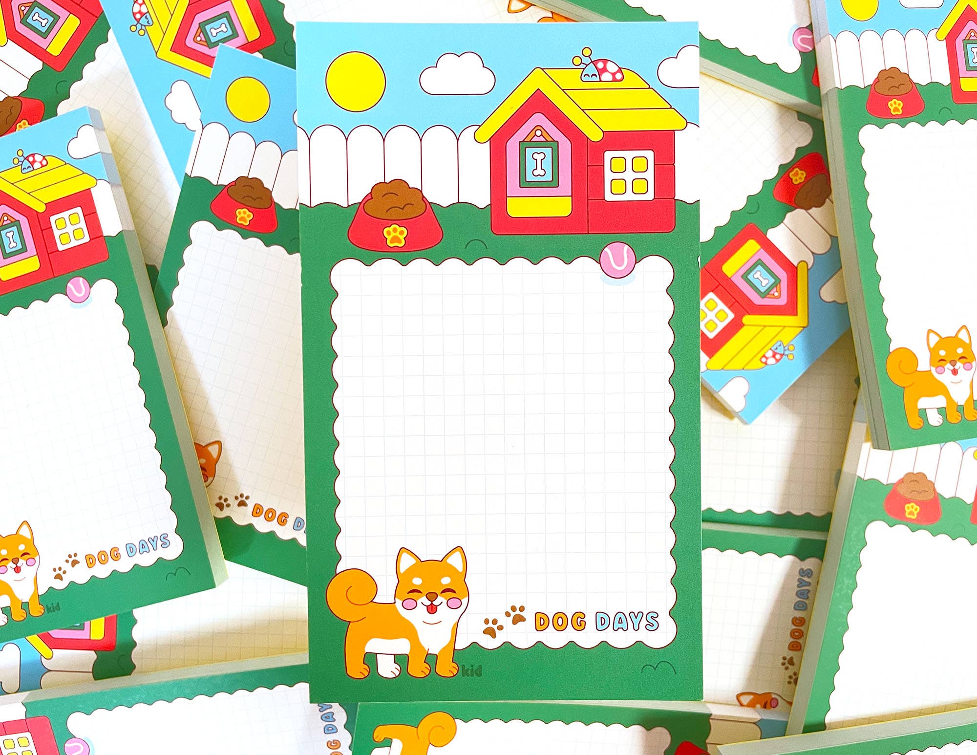 Dog Days Notepad | Shiba Inu | Cute Summer Stationery Gift