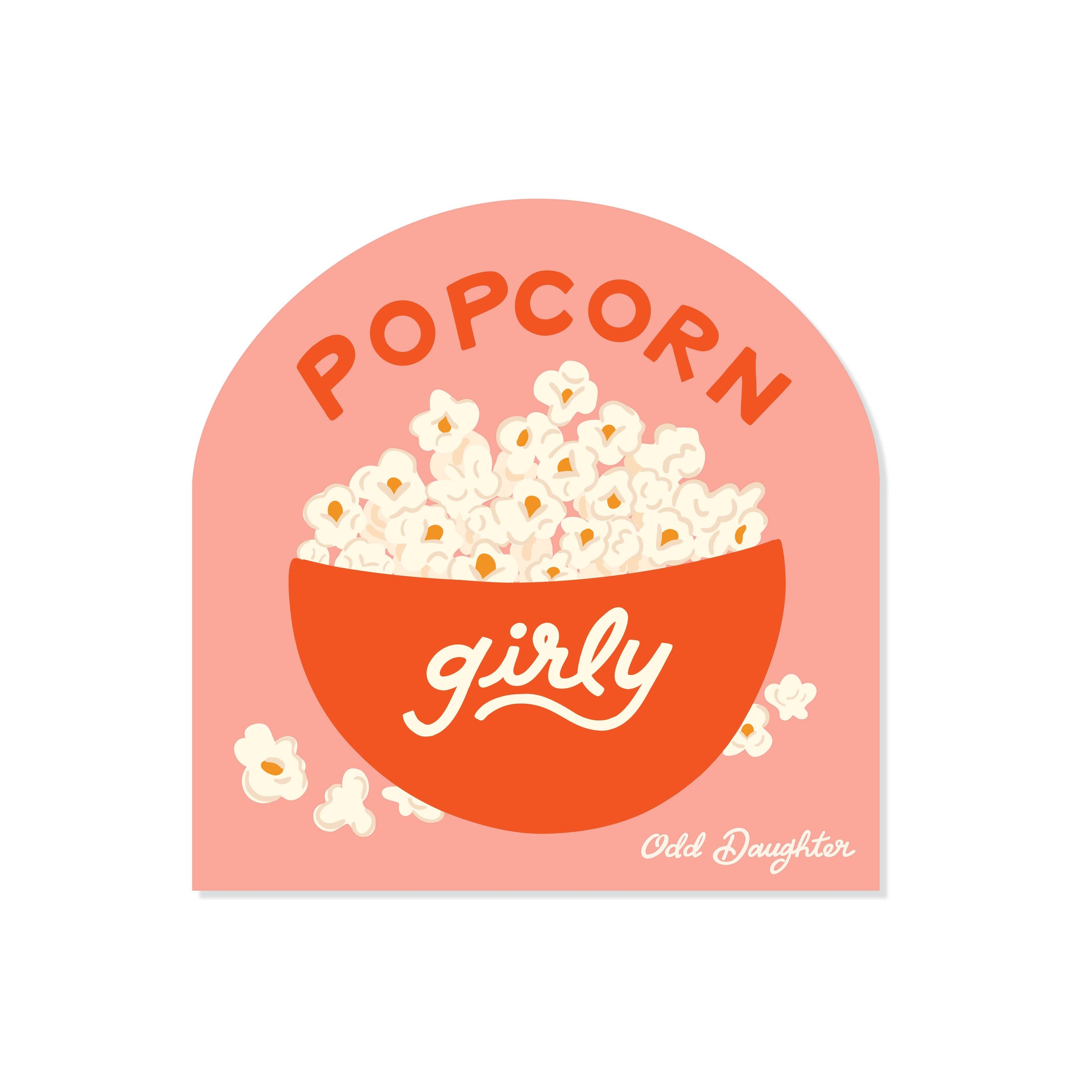 Popcorn Girly - Vinyl Sticker