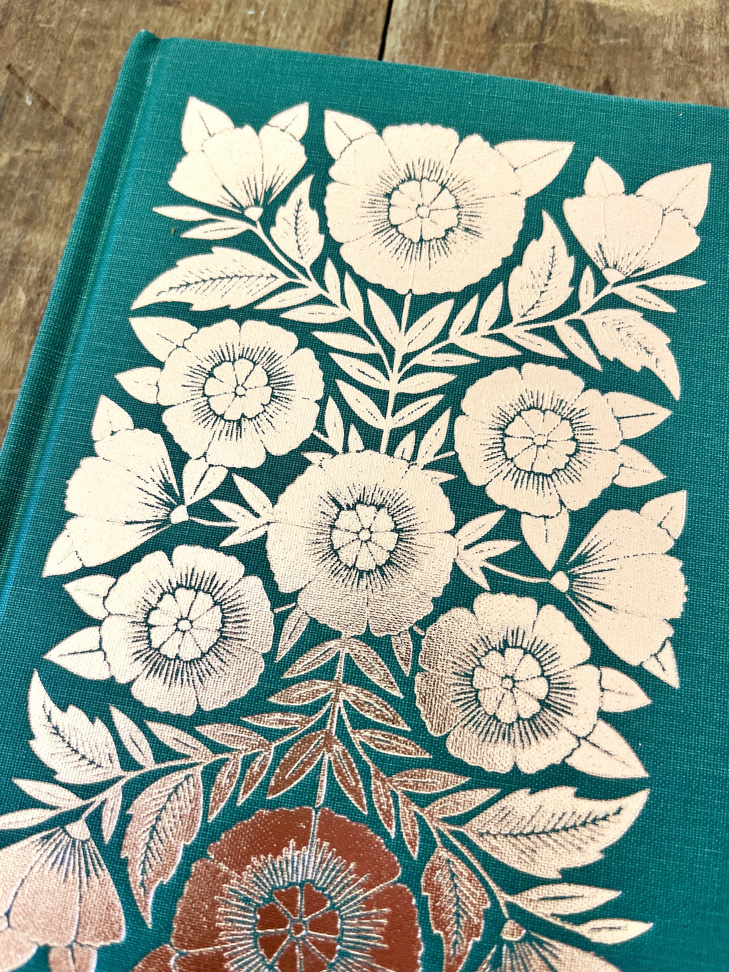 Foil Stamped Linen Journal: Jewel Green