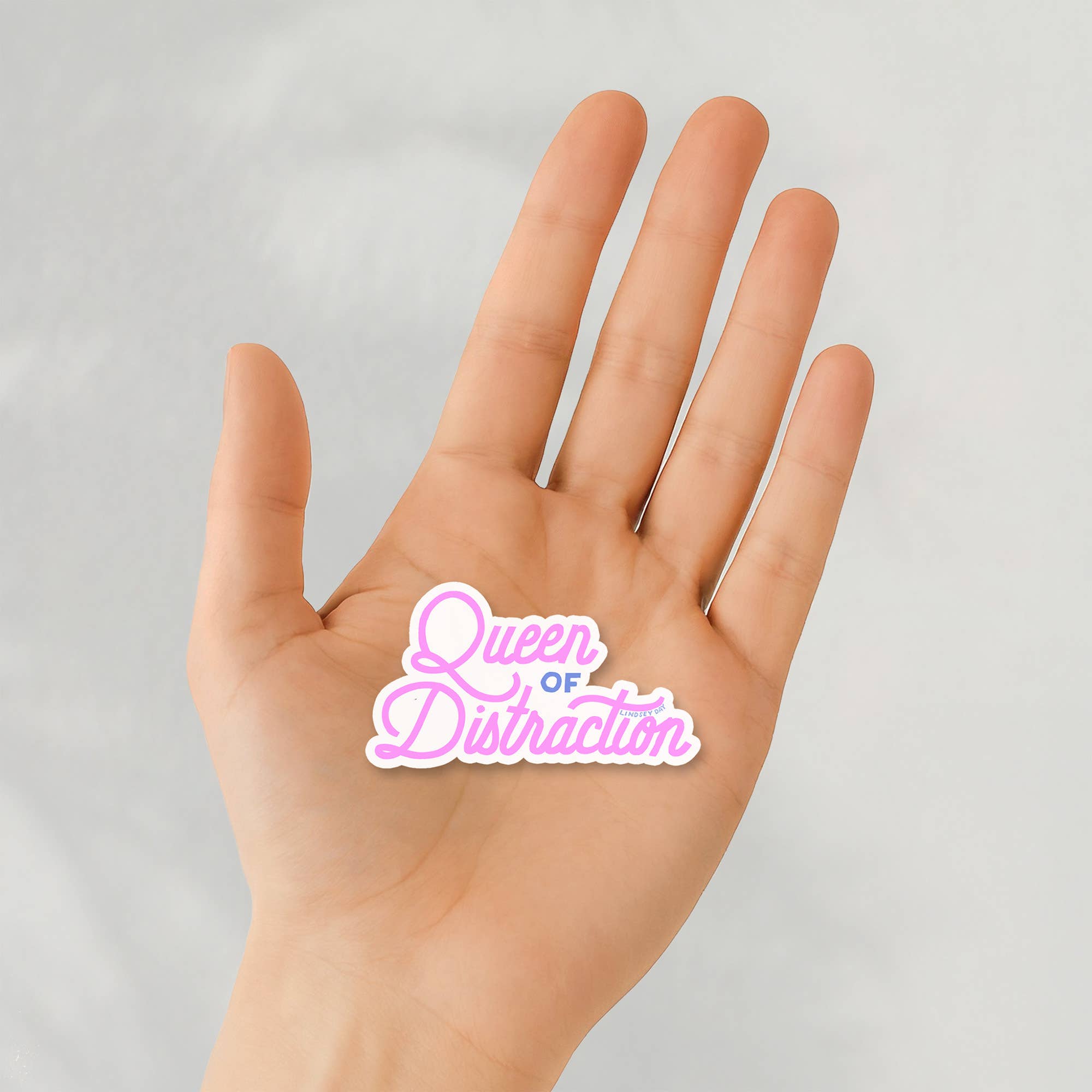 Queen of Distraction Sticker, Funny Sticker, ADHD Sticker