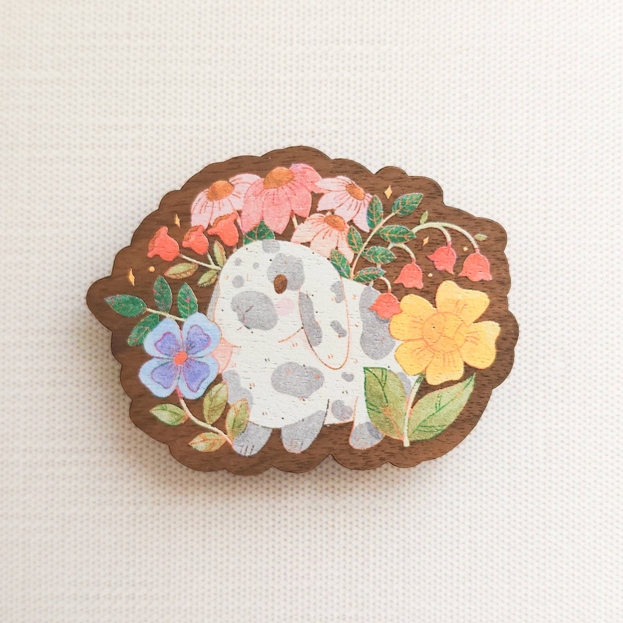 Garden Bunny Refrigetator Magnet