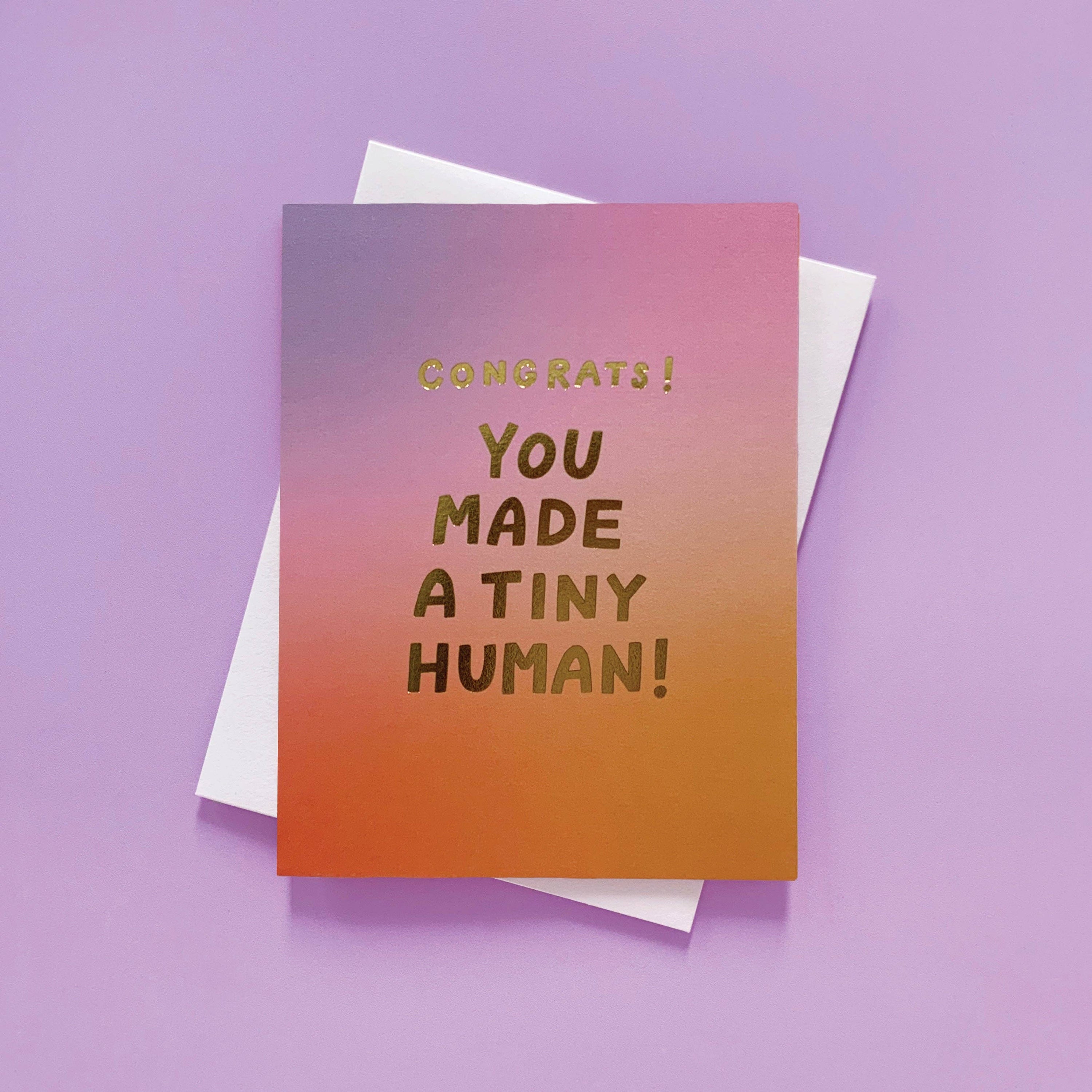 Tiny Human - New Baby Card