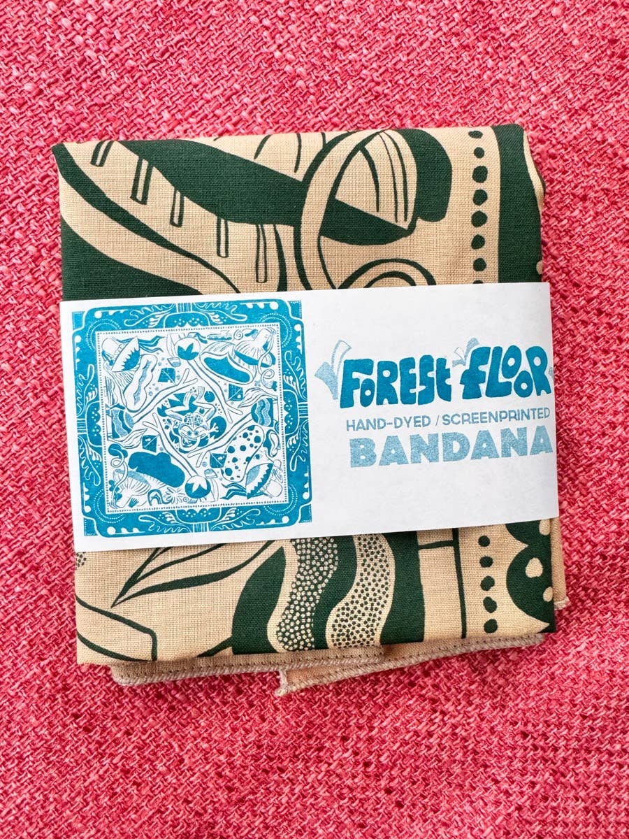 Green Forest Floor Bandana