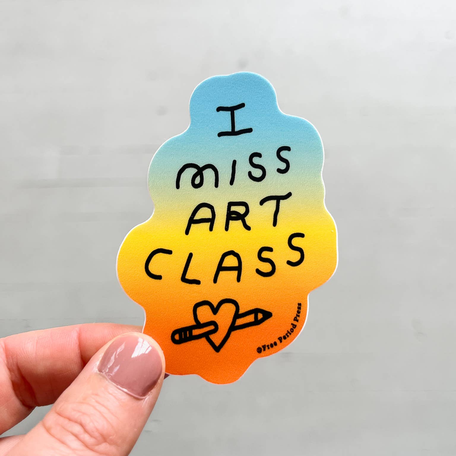 I Miss Art Class Vinyl Decal Sticker