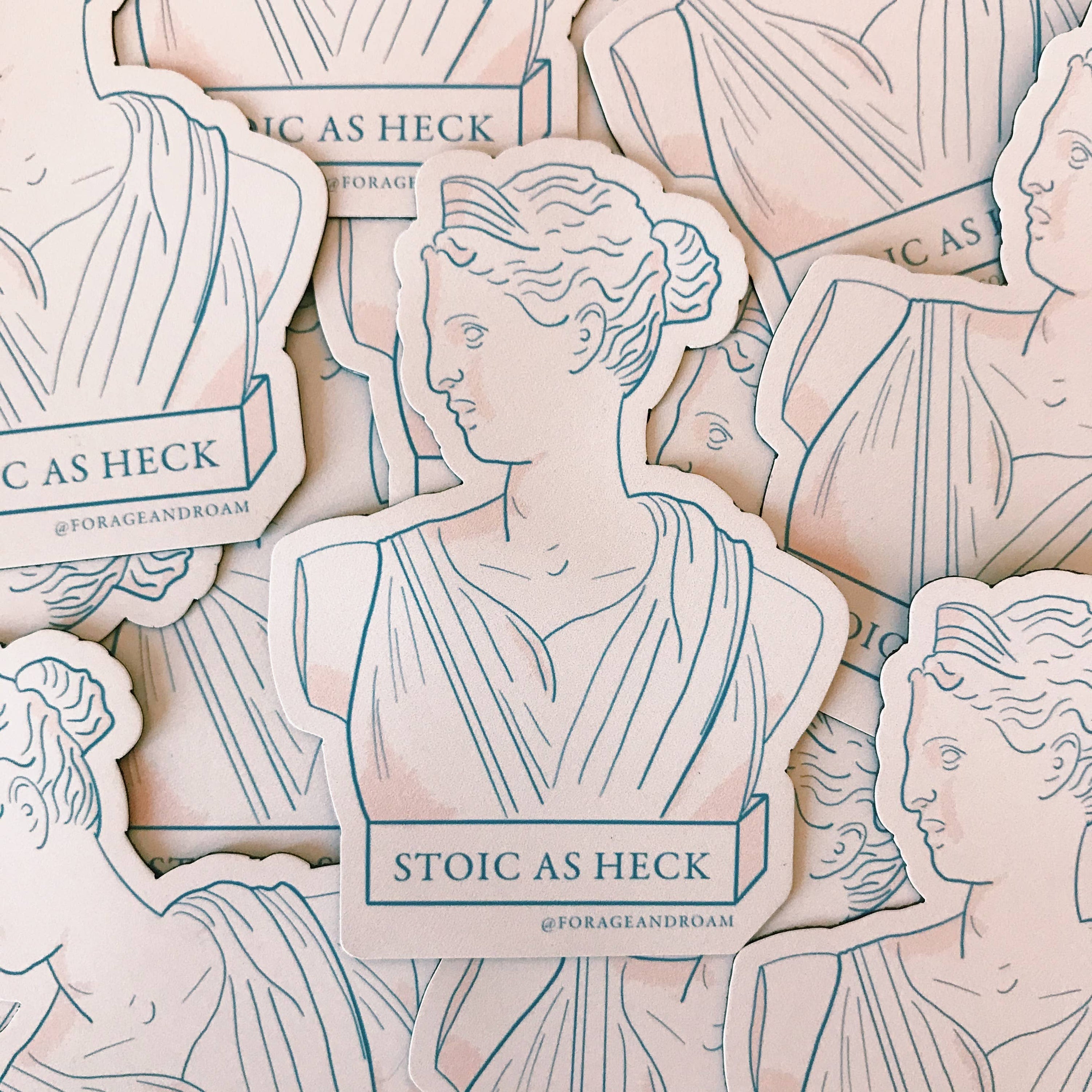 Stoic as Heck Sticker
