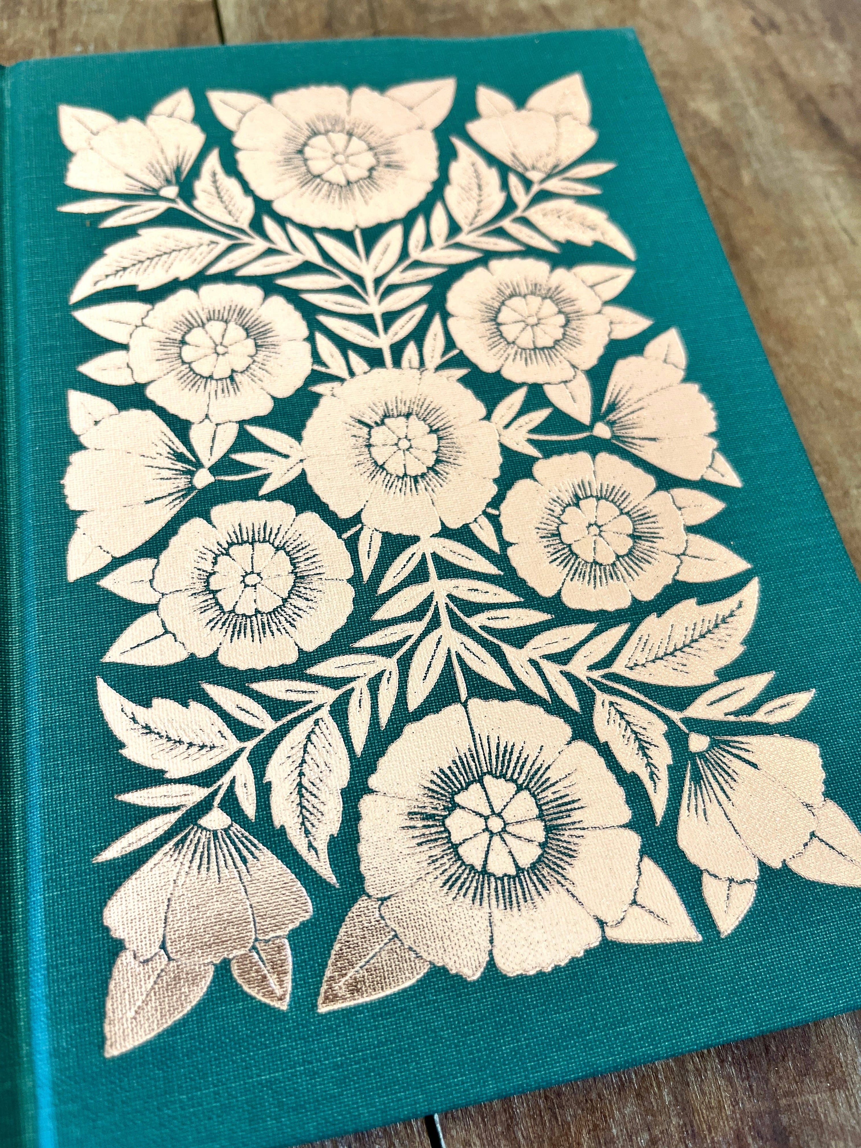 Foil Stamped Linen Journal: Jewel Green