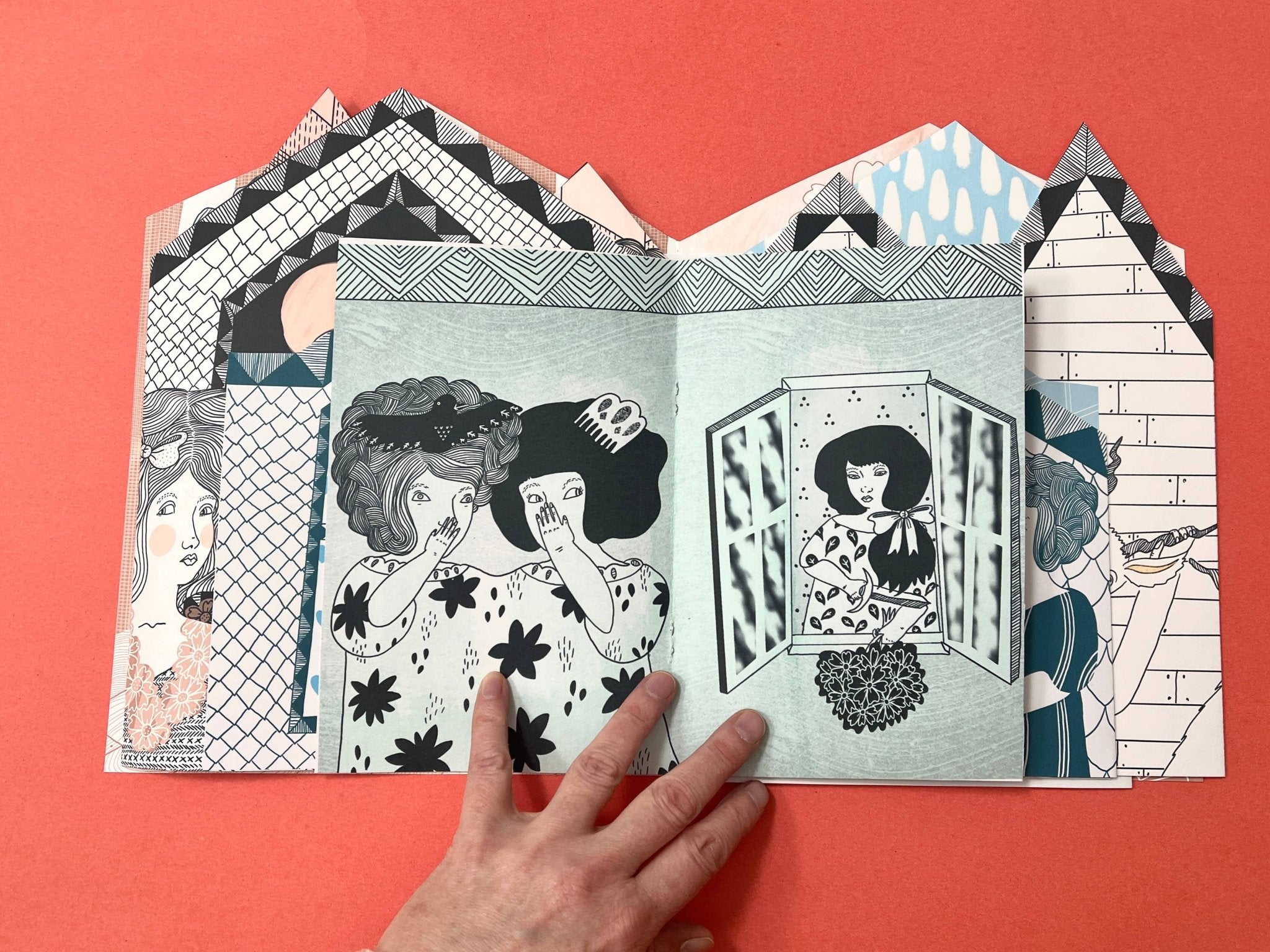 Erika Rier - Pageant - A Fold Out Art Zine - VISUAL INDEX