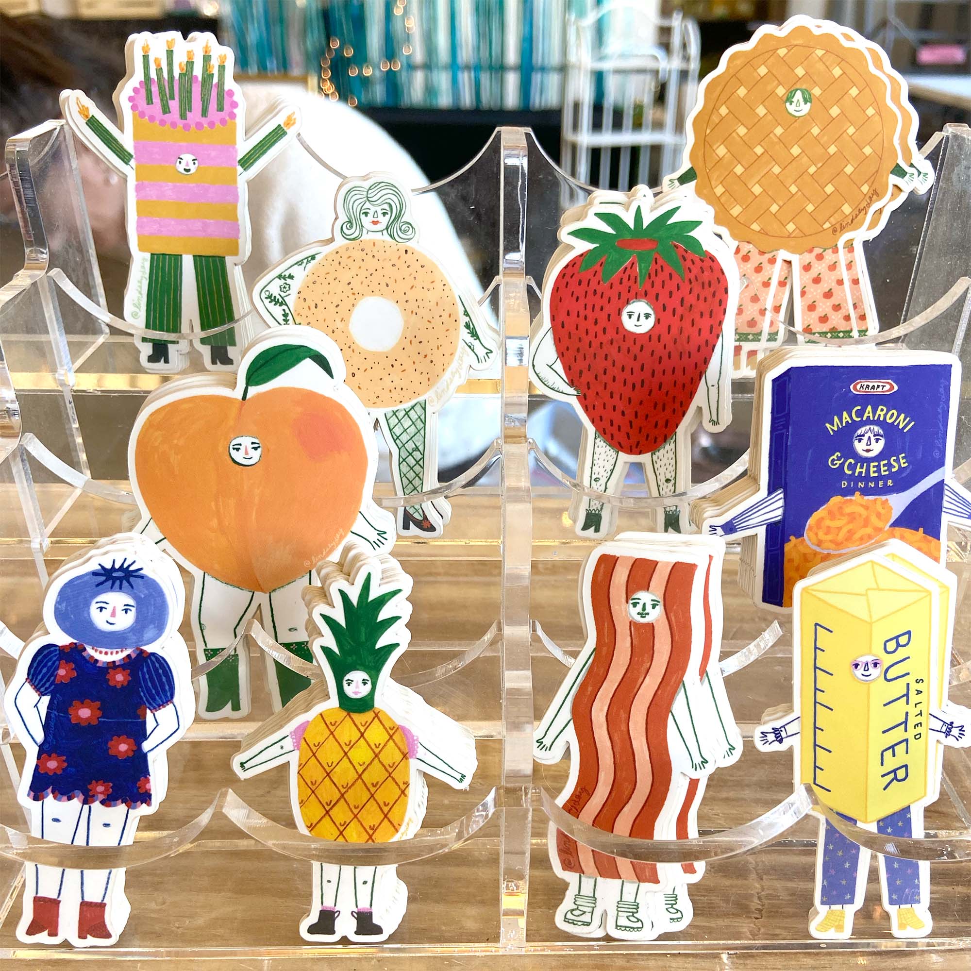 Hannah the Hot Dog Sticker, Funny Sticker, Food Sticker