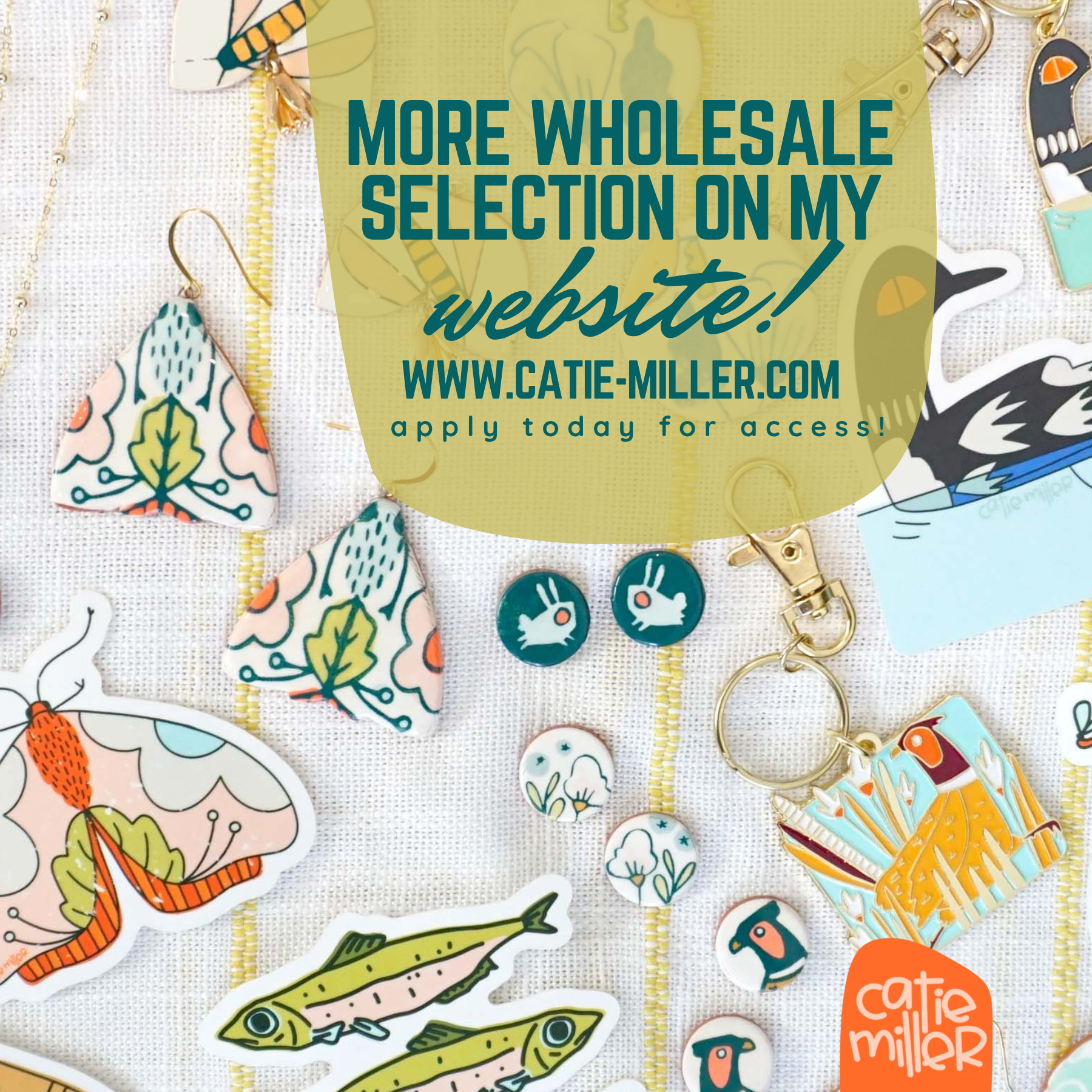 Charm Necklace Berry Floral