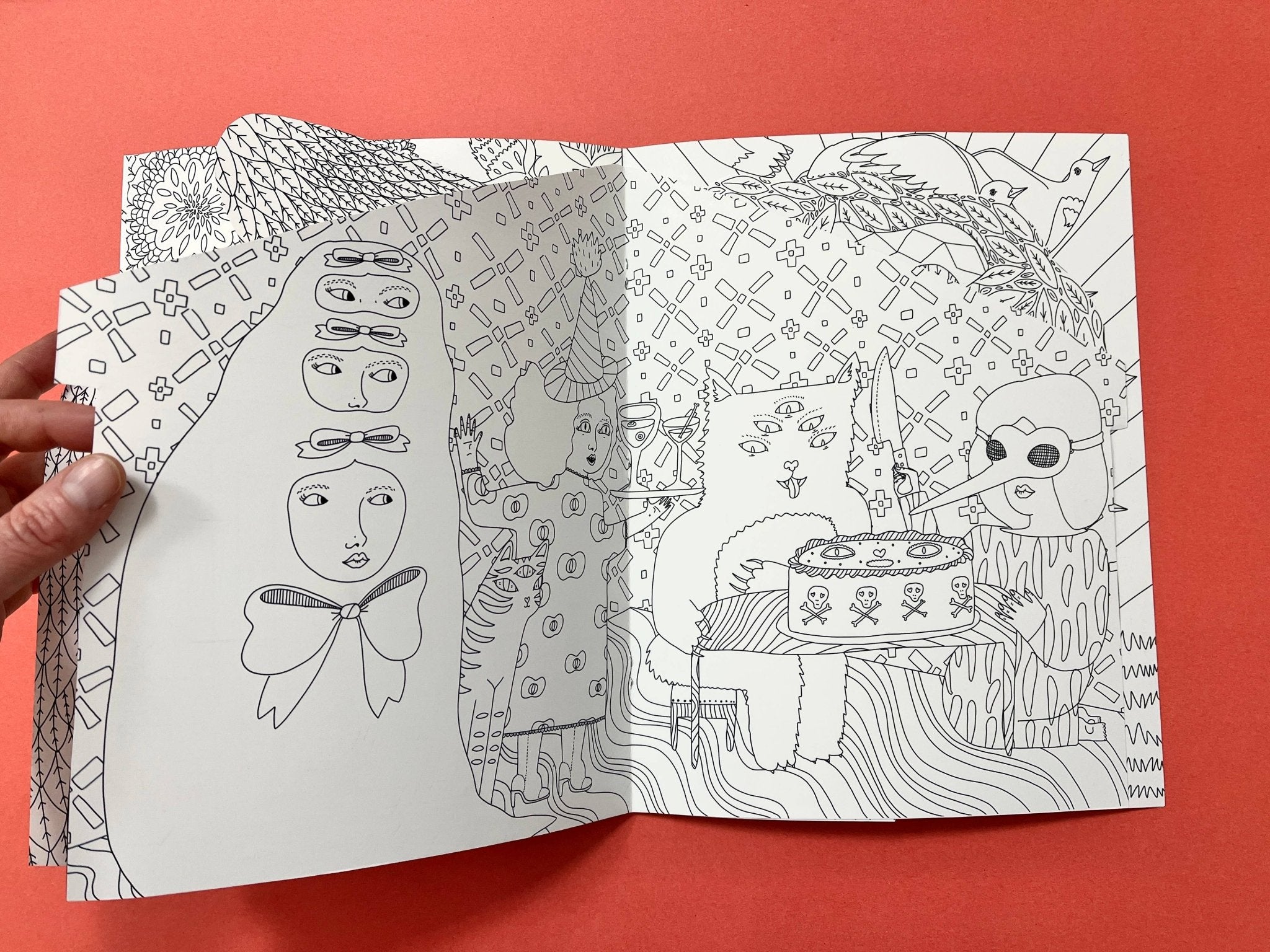 Erika Rier - To the Witch's House We Go - Coloring Book w/handcut pages - VISUAL INDEX