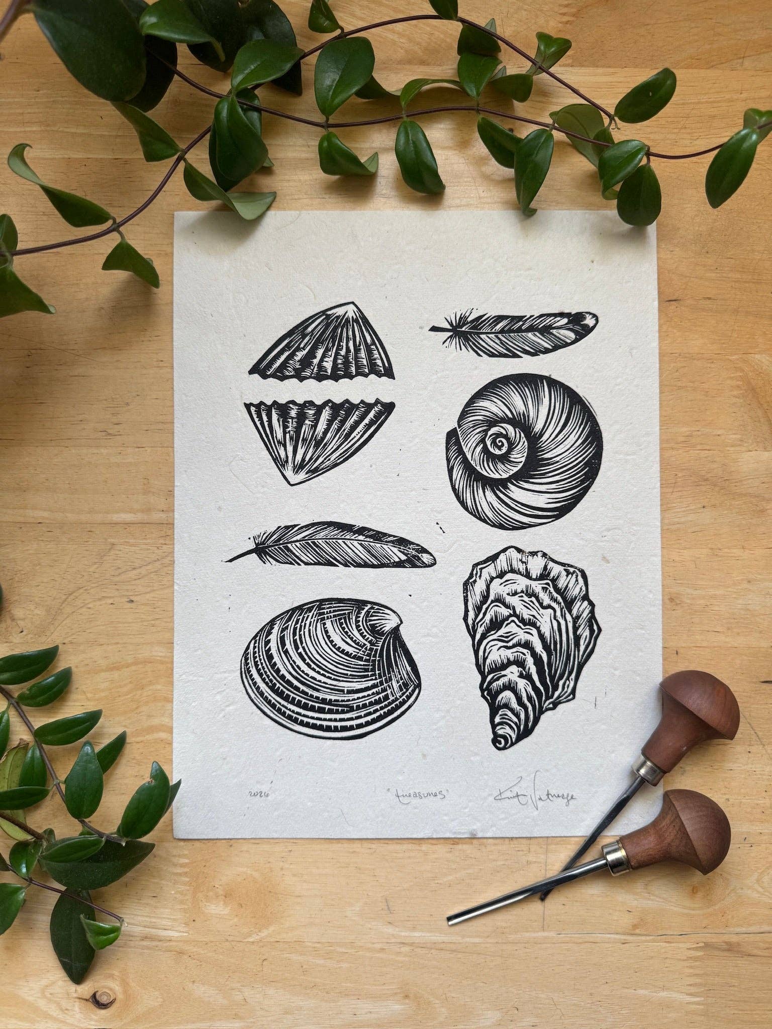 Treasures- Tidepool print
