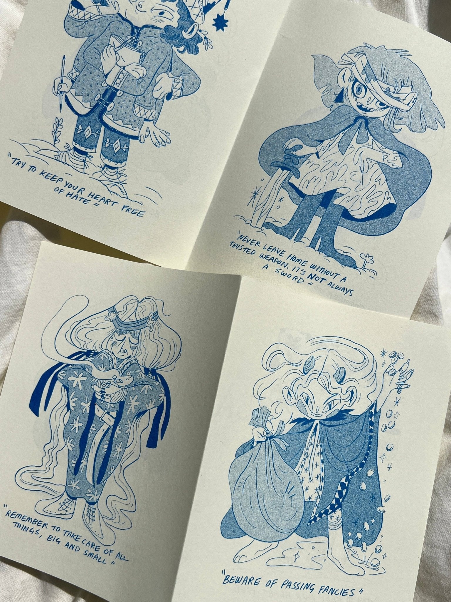 Natalie Andrewson - A Pocket Book of Witchfolk and Demons Riso Comic - VISUAL INDEX