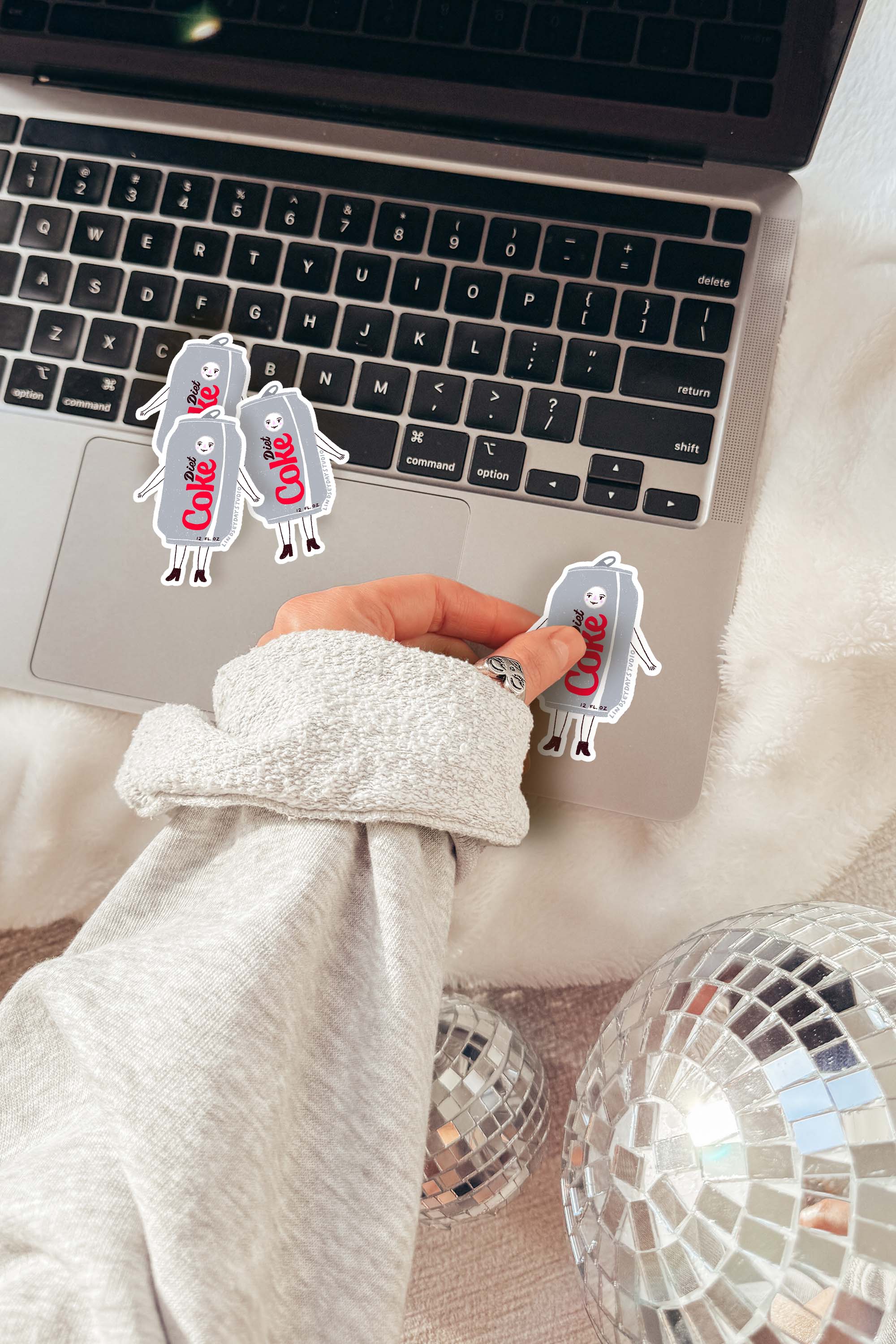 Diet Coke Deanne Sticker, Funny Sticker, Food Sticker