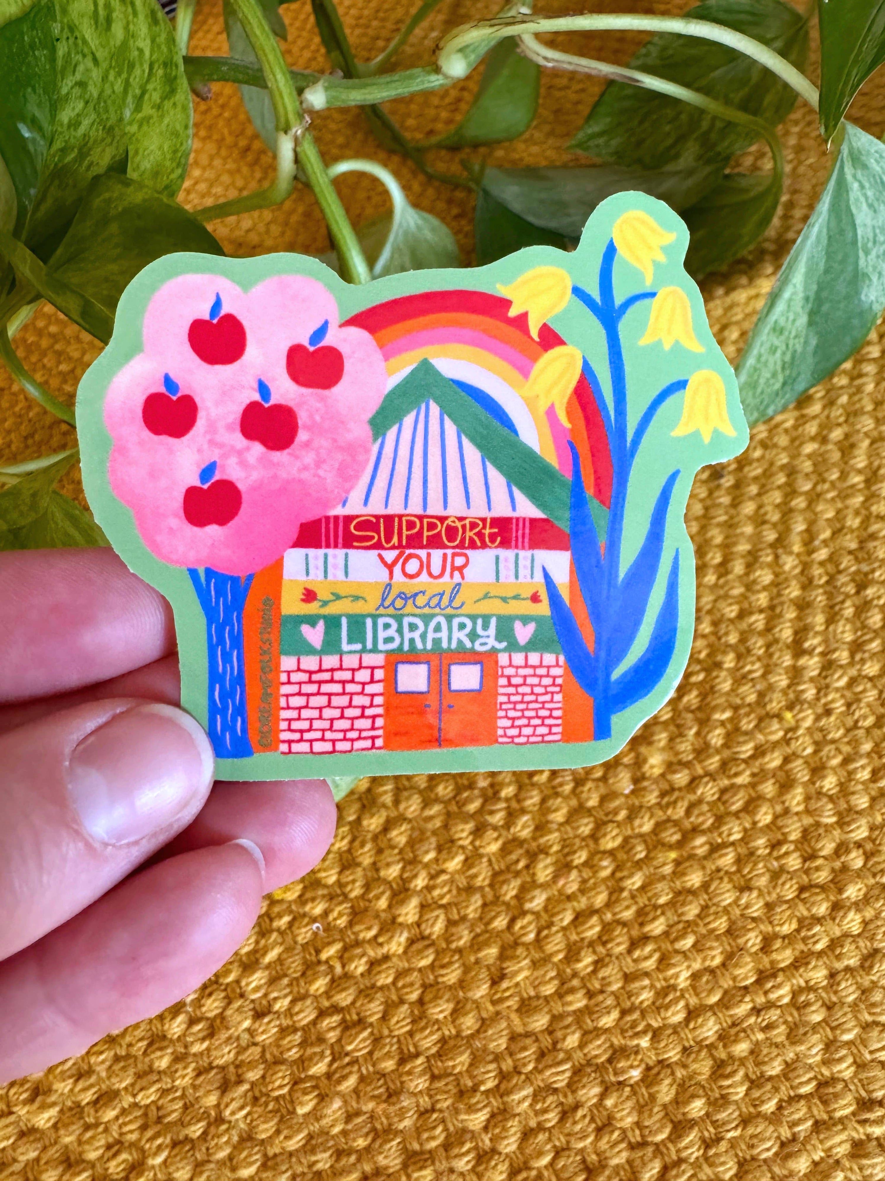 Support Your Local Library Sticker