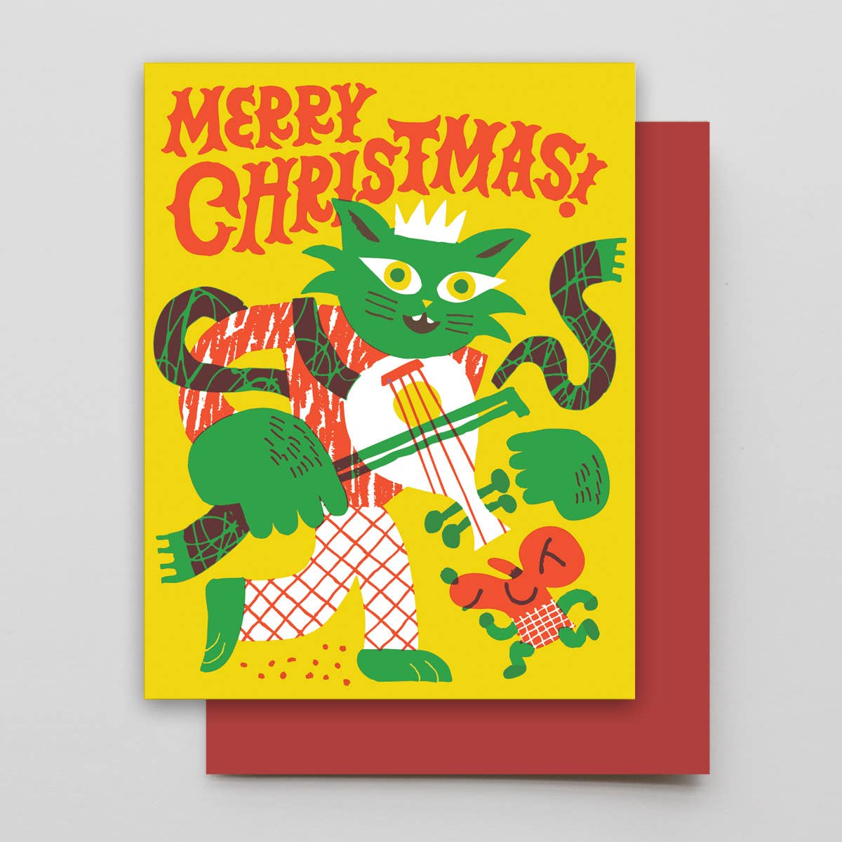 Jive Cat Christmas: Single card