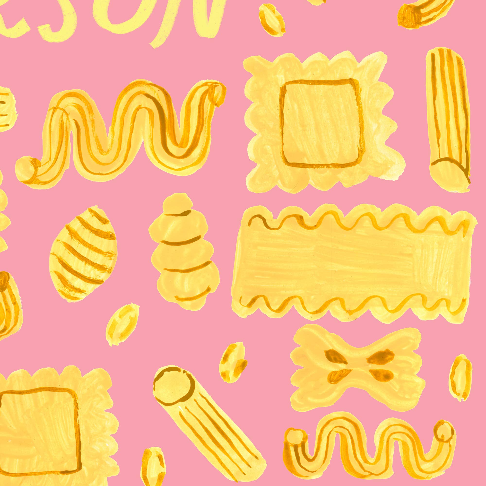 Pasta Person Sticker, Funny Food Sticker