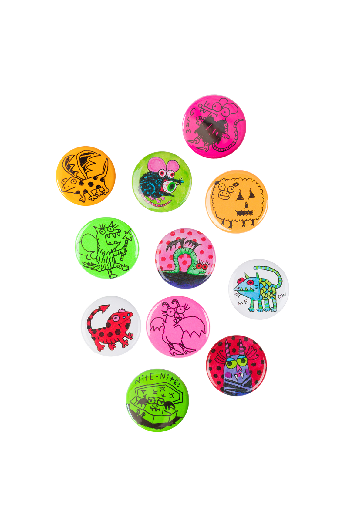 Spooky button mix (8 Styles)