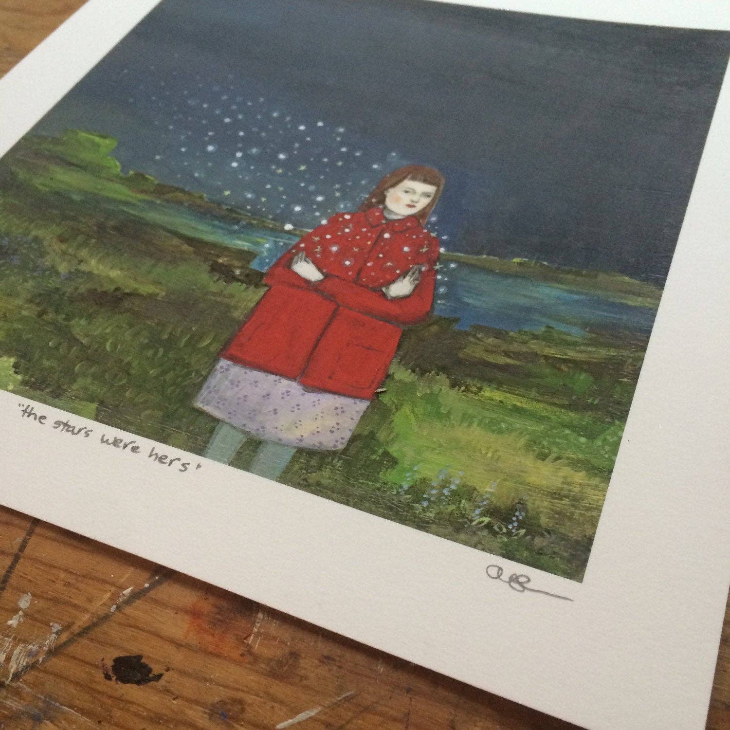 Amanda Blake - The Stars Were Hers - Signed, Titled, and Numbered Giclée Print - VISUAL INDEX