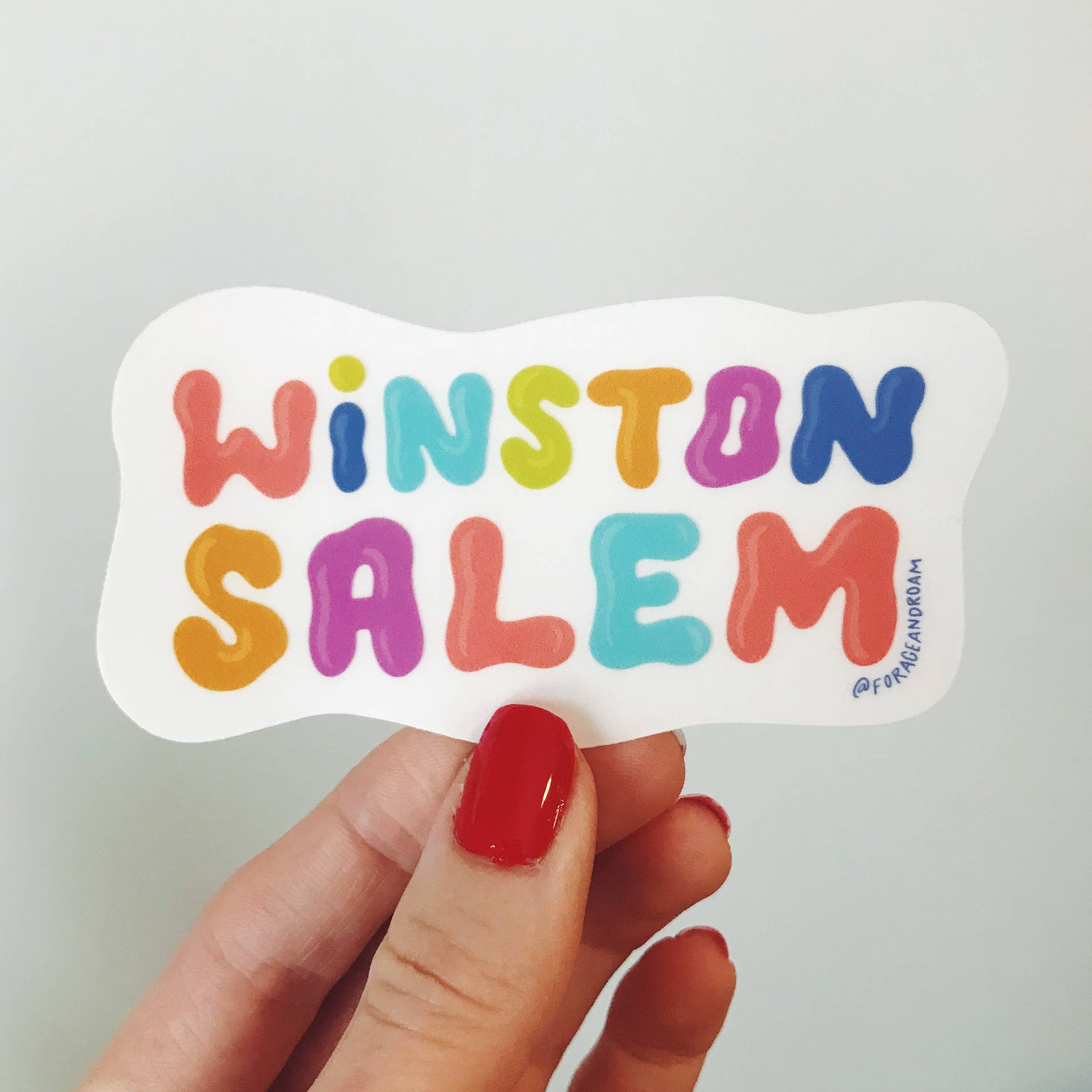 Winston Salem Groovy Sticker