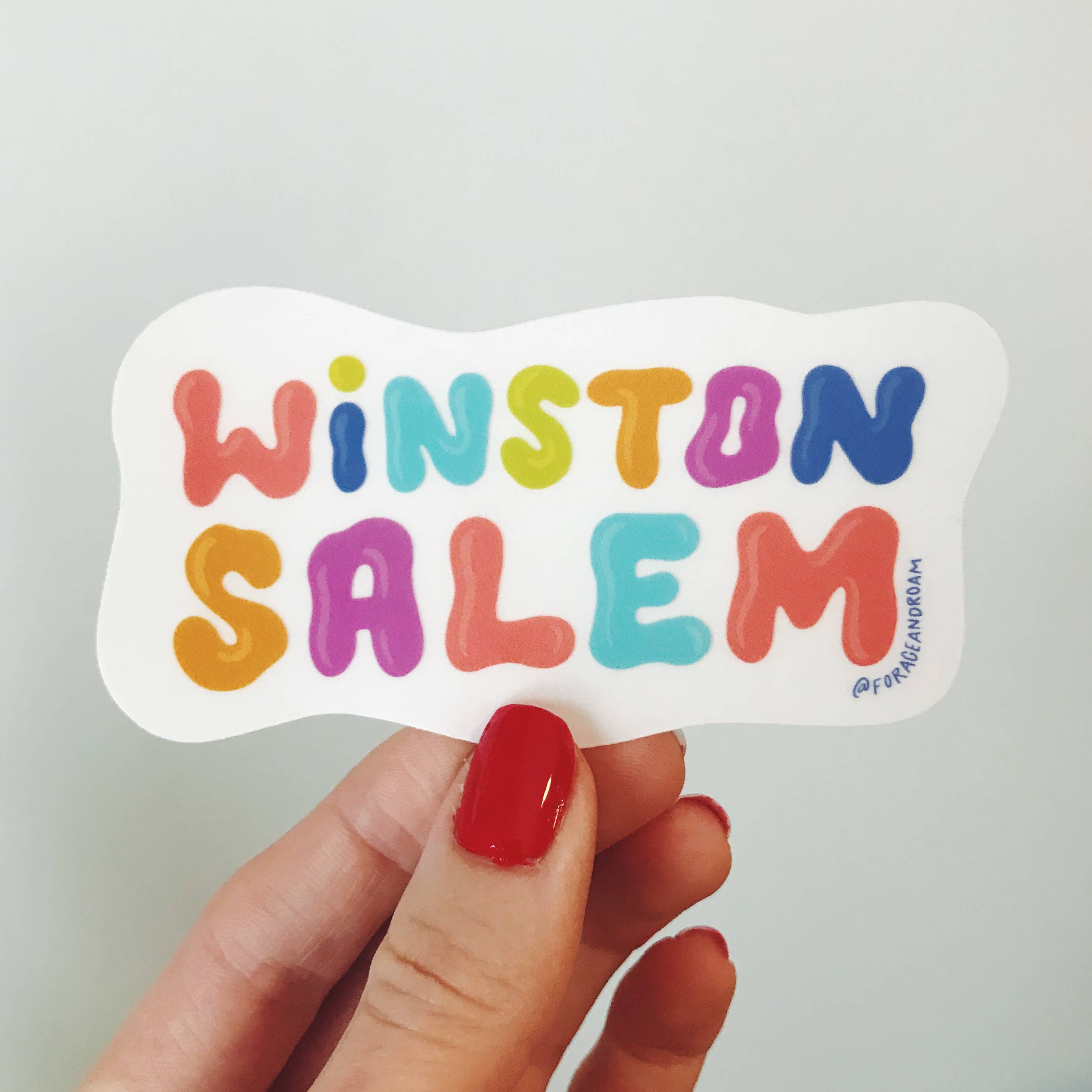 Winston Salem Groovy Sticker