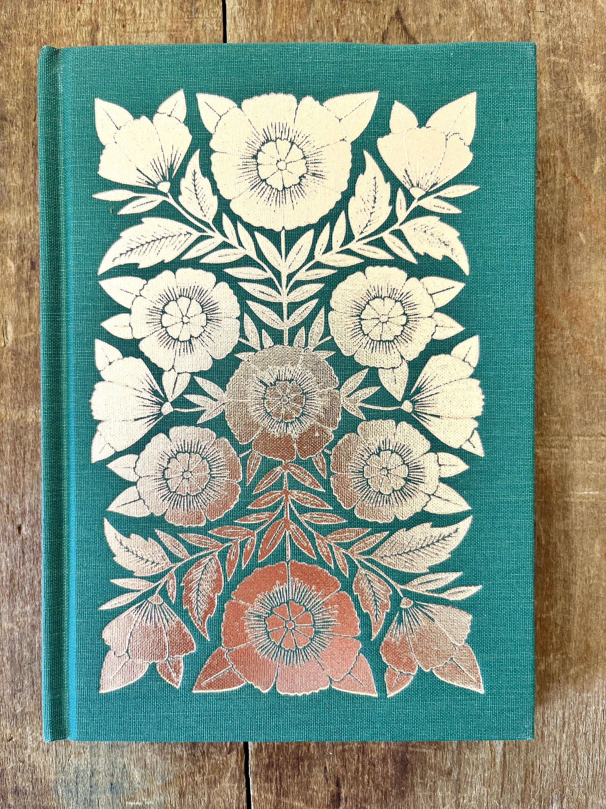 Foil Stamped Linen Journal: Jewel Green