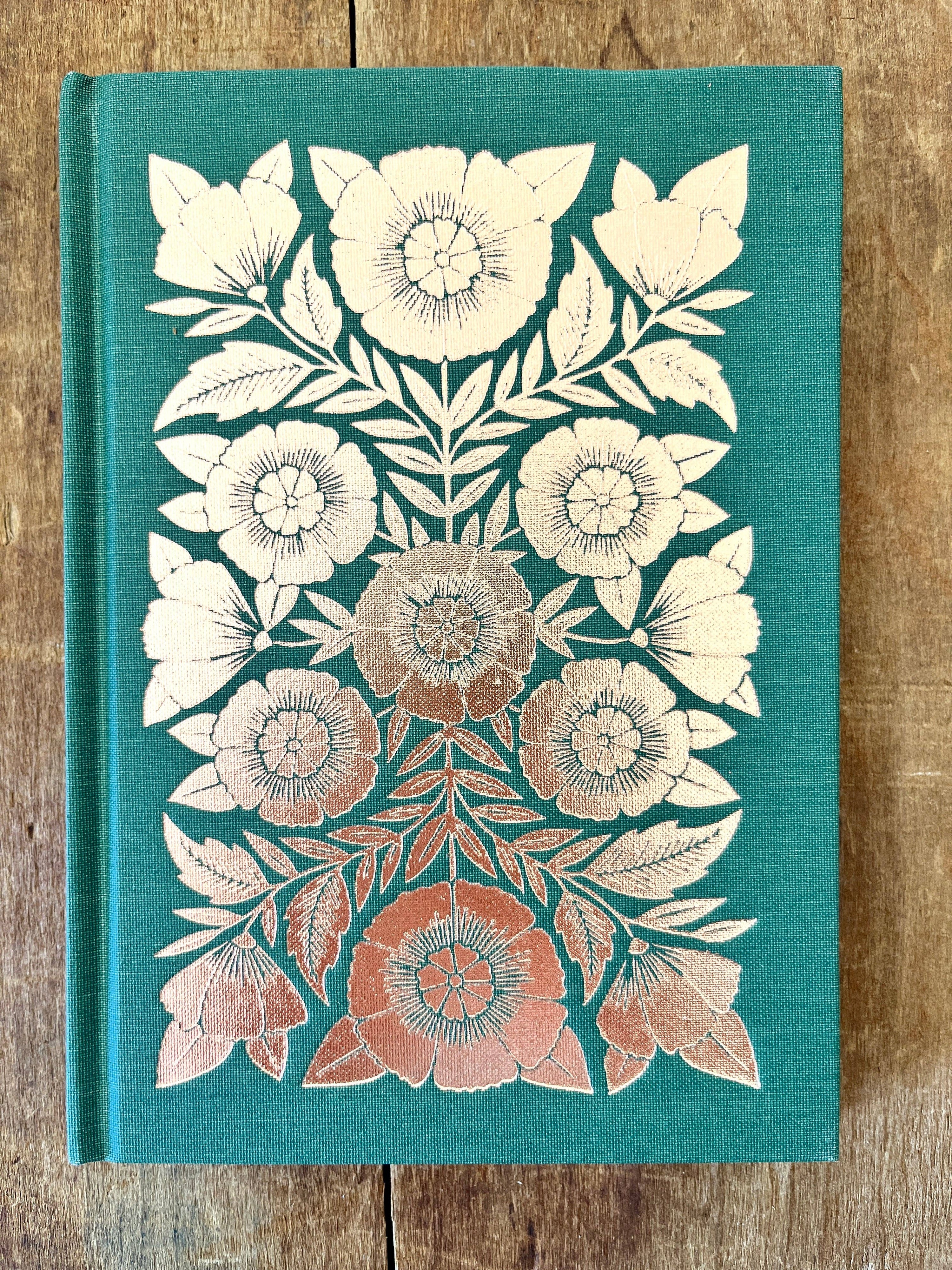 Foil Stamped Linen Journal: Jewel Green
