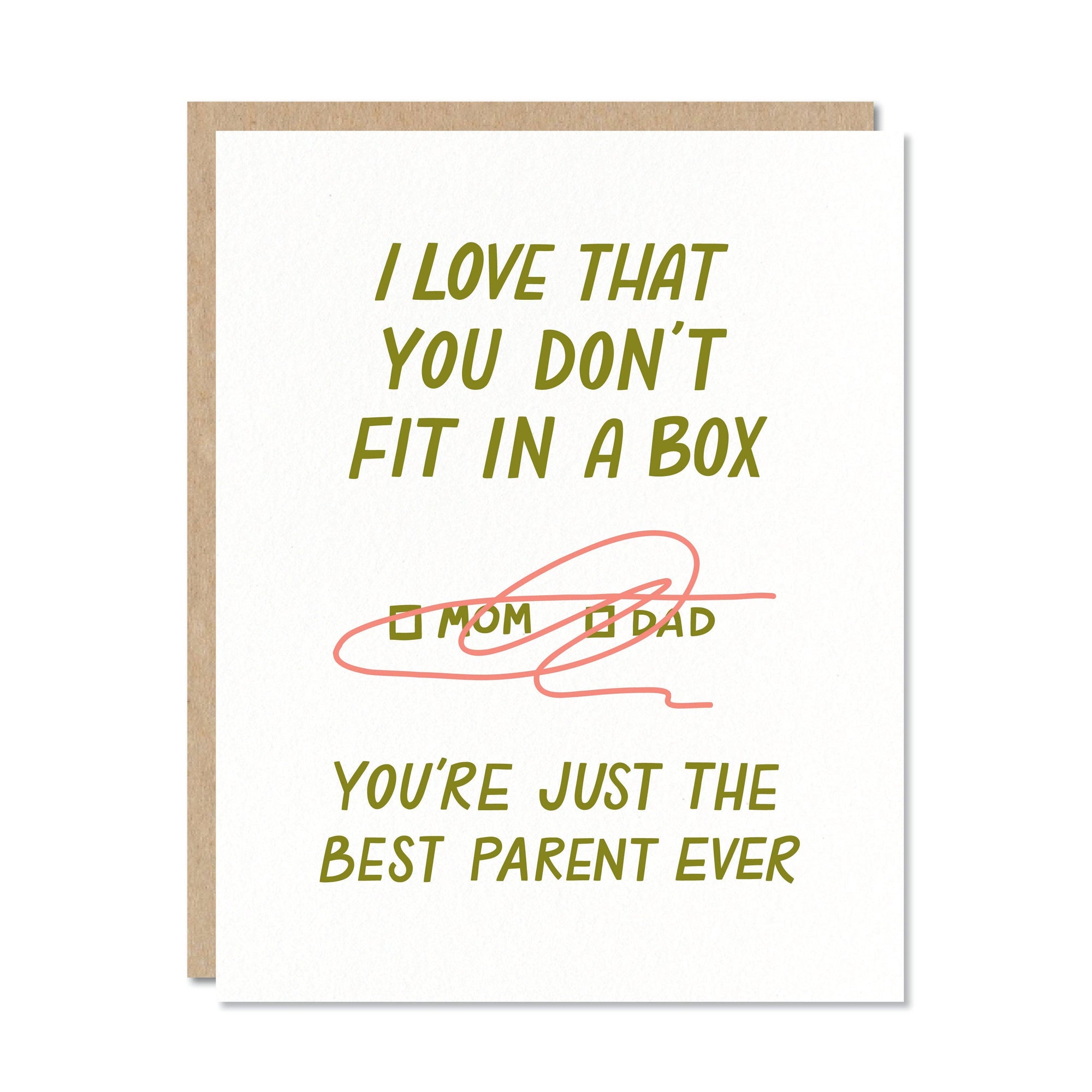 Don't Fit in a Box - Nonbinary Parent Card, Father's Day