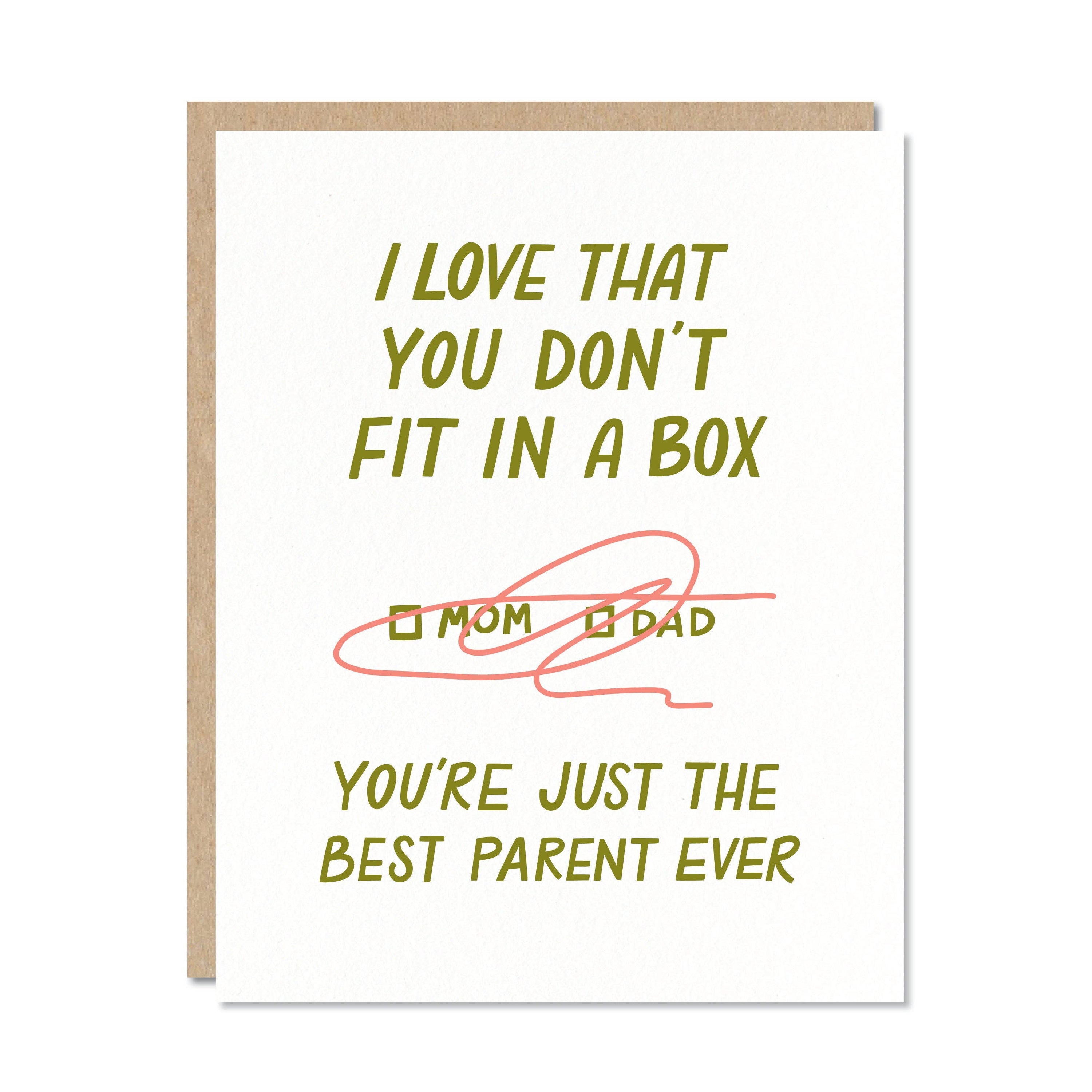 Don't Fit in a Box - Nonbinary Parent Card, Father's Day