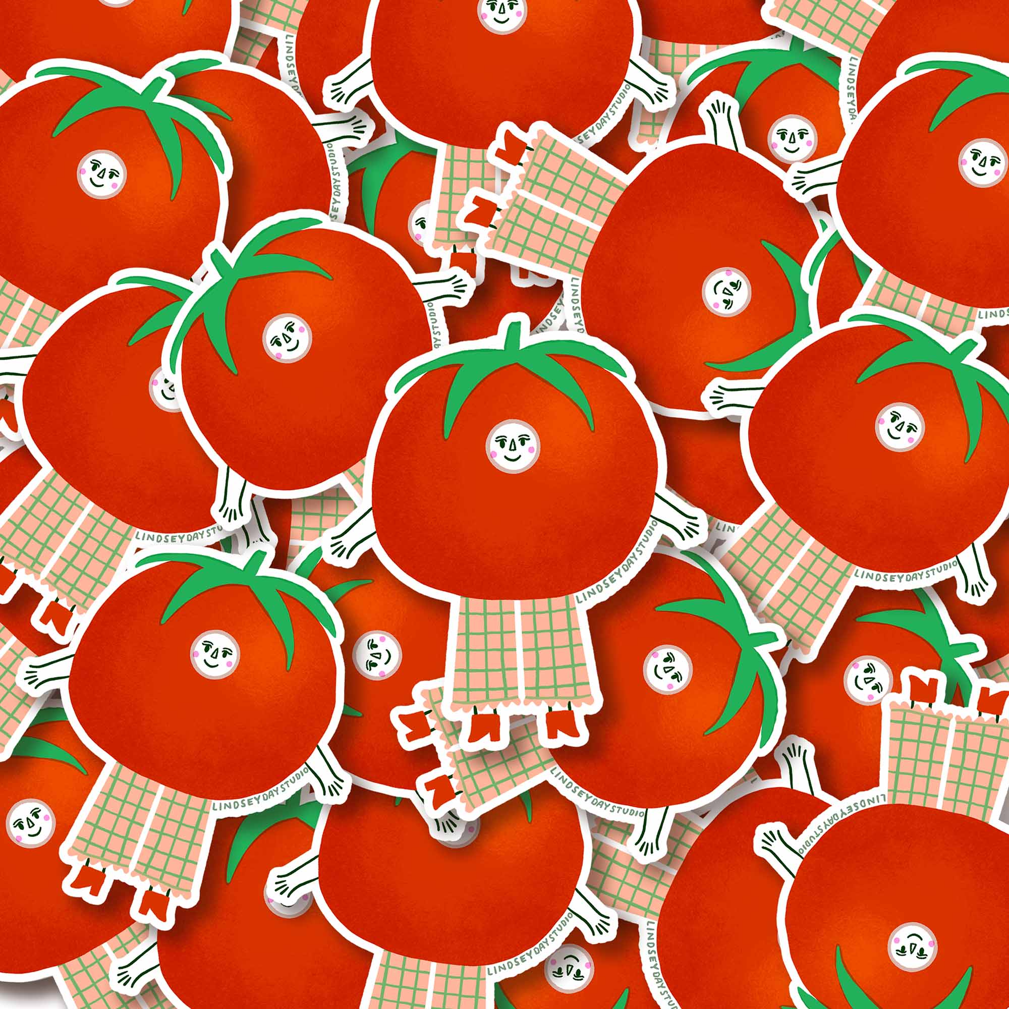 Tammy Tomato Sticker, Funny Sticker, Food Sticker
