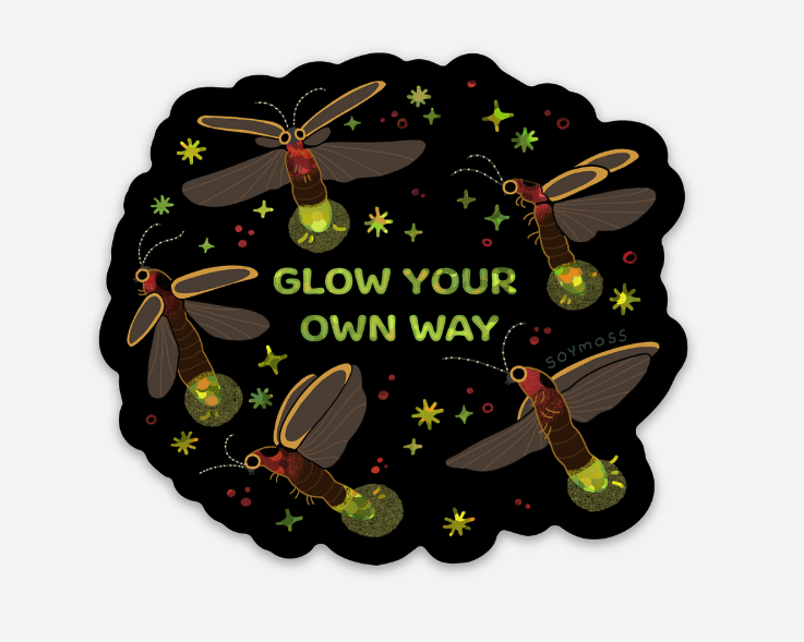 Glow Your Own Way Firefly Glitter + Clear Stickers: Glitter
