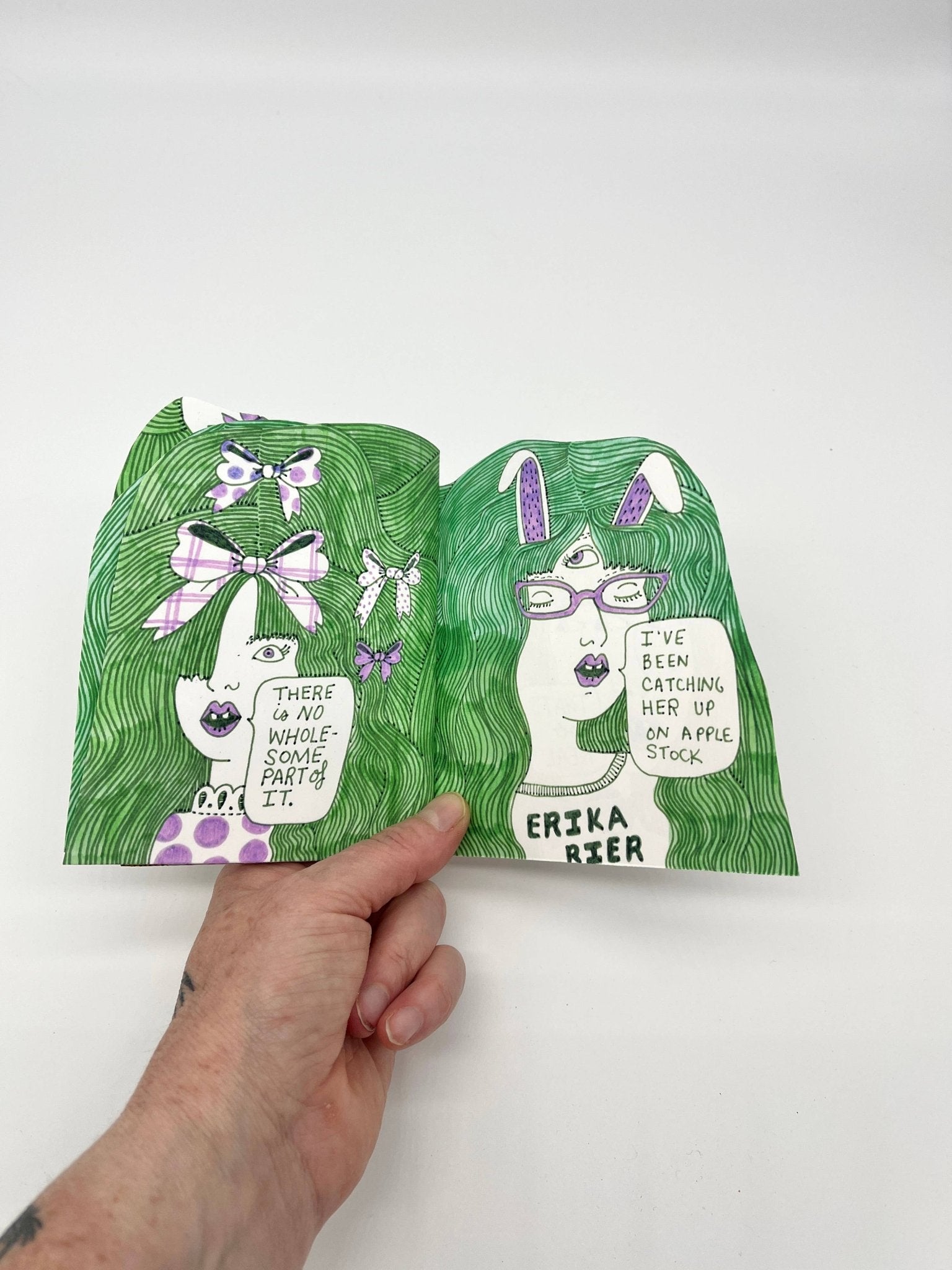 Erika Rier - Summer Camp - Hand - cut Illustrated Mini Zine - VISUAL INDEX