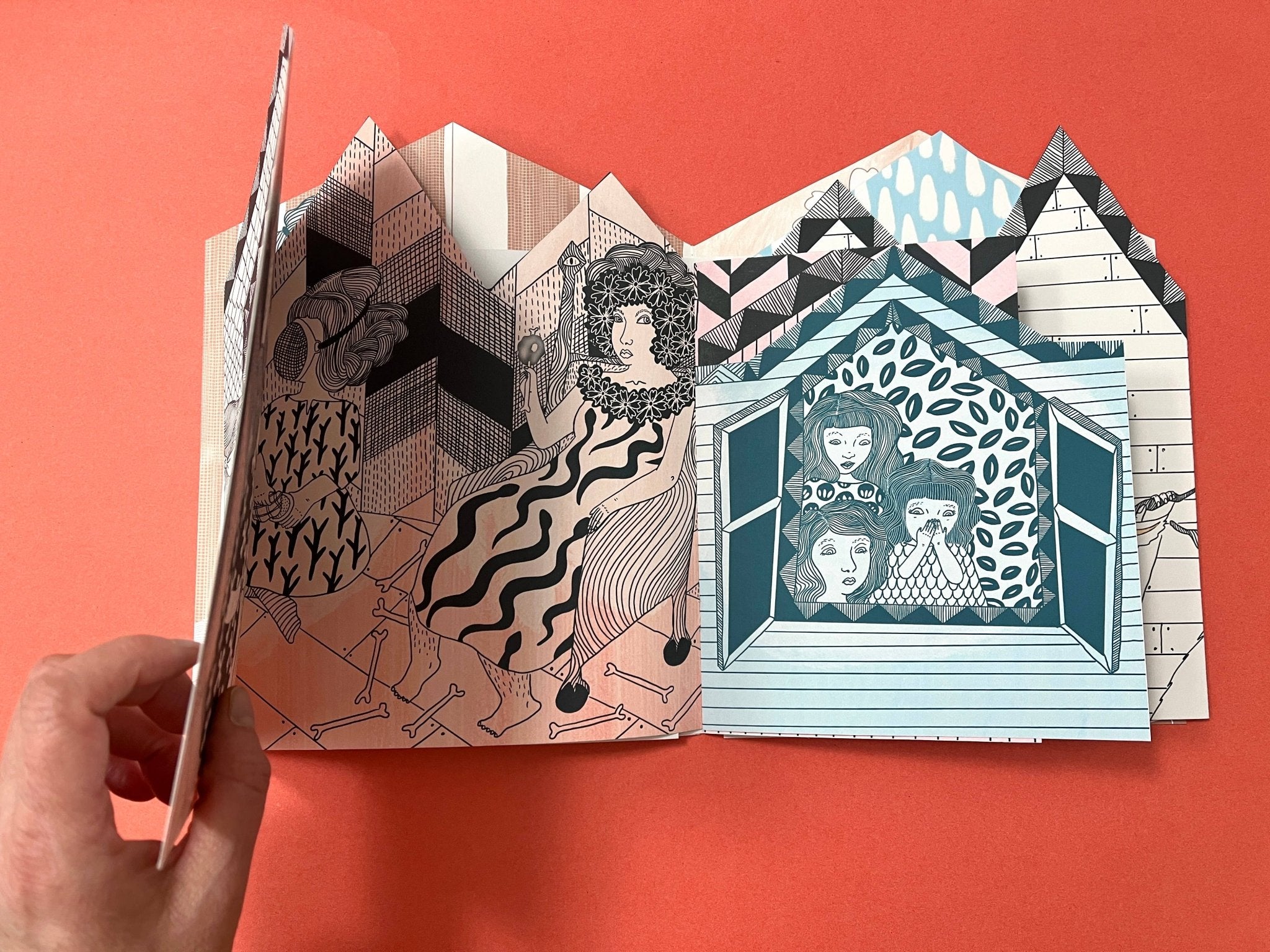 Erika Rier - Pageant - A Fold Out Art Zine - VISUAL INDEX