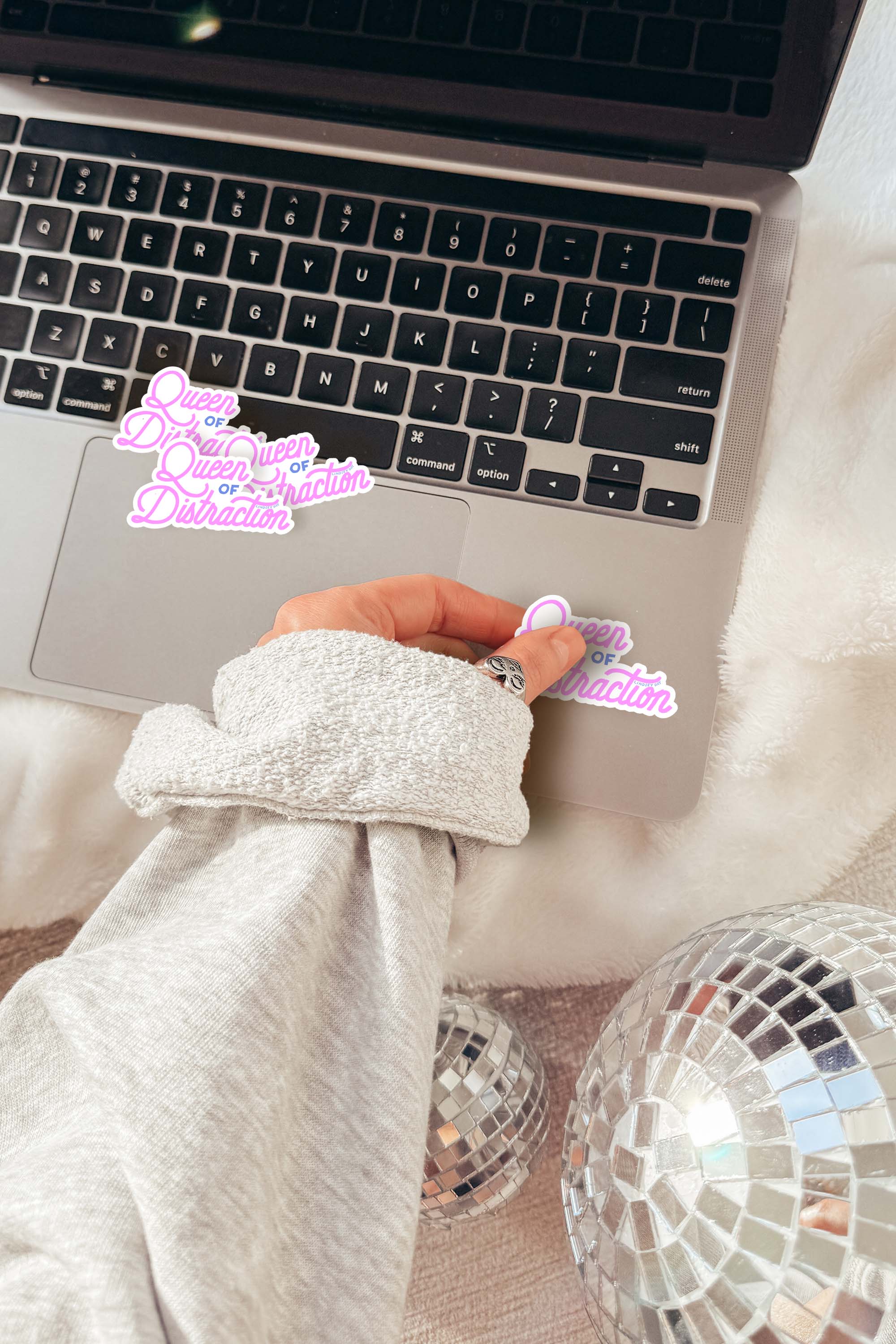 Queen of Distraction Sticker, Funny Sticker, ADHD Sticker