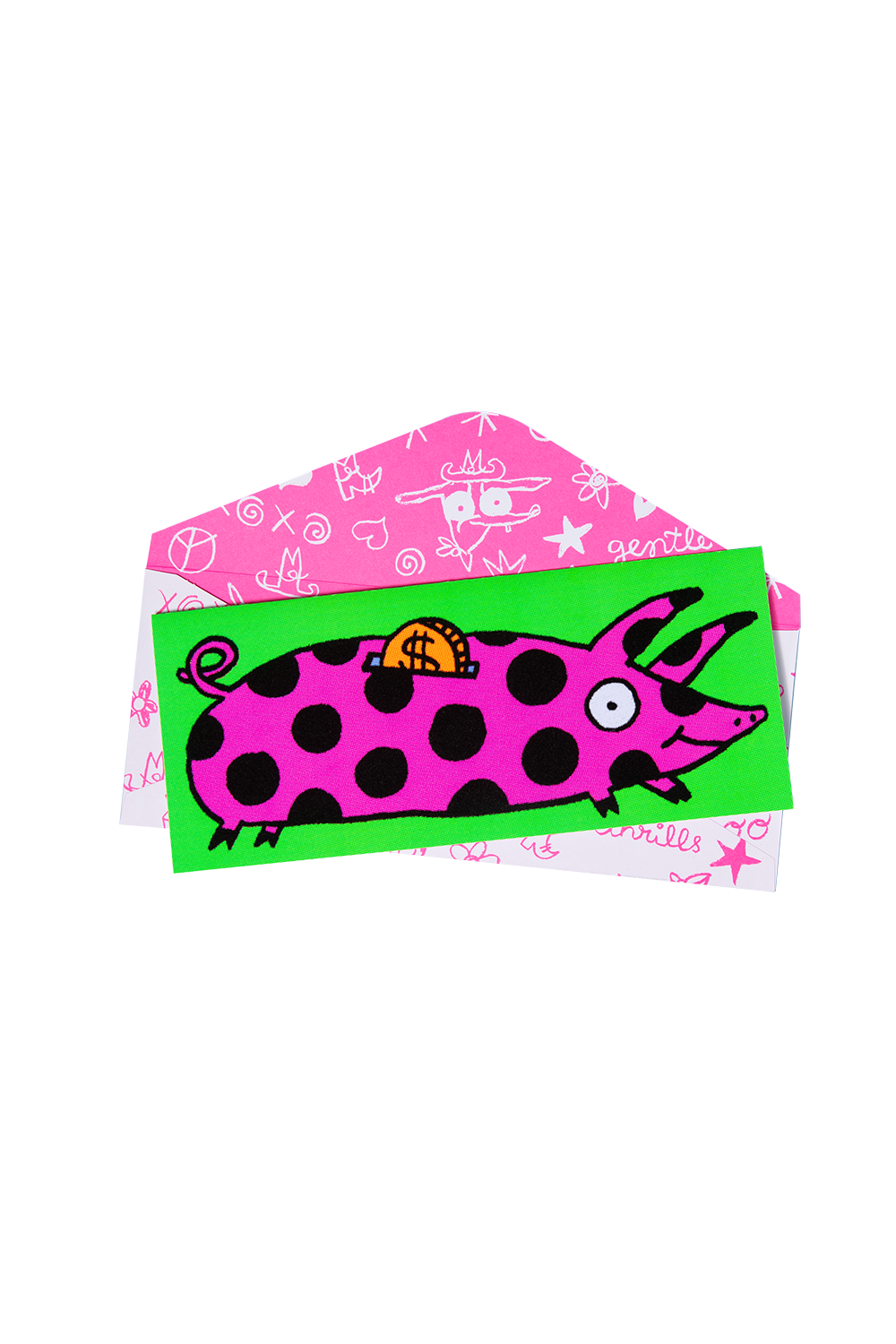 Fuzzy Piggy Bank Card
