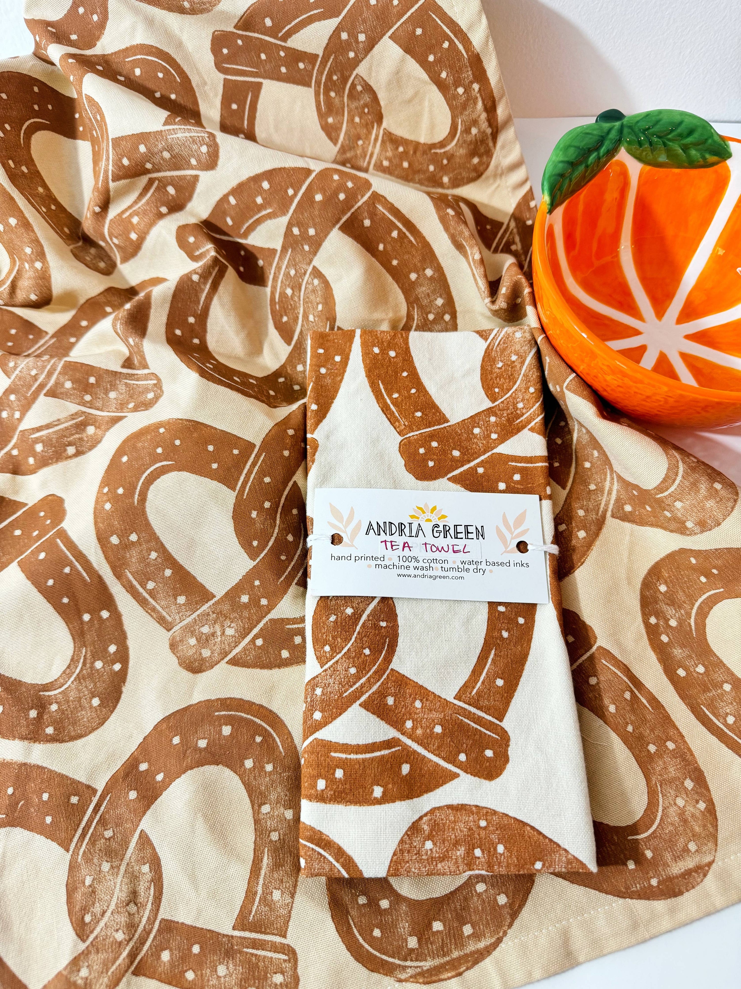 Pretzel Tea Towel