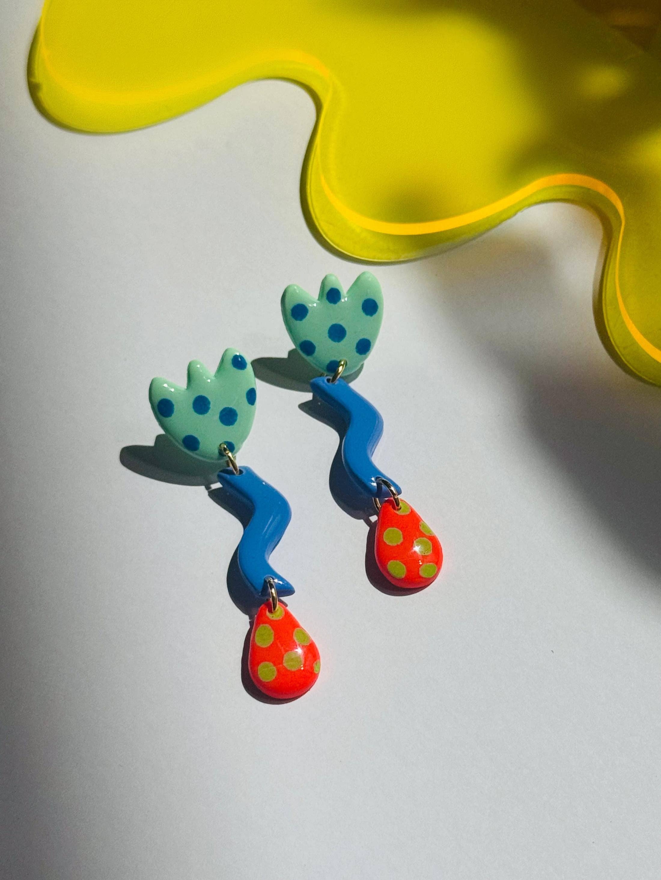 Spotty Tulip Earrings