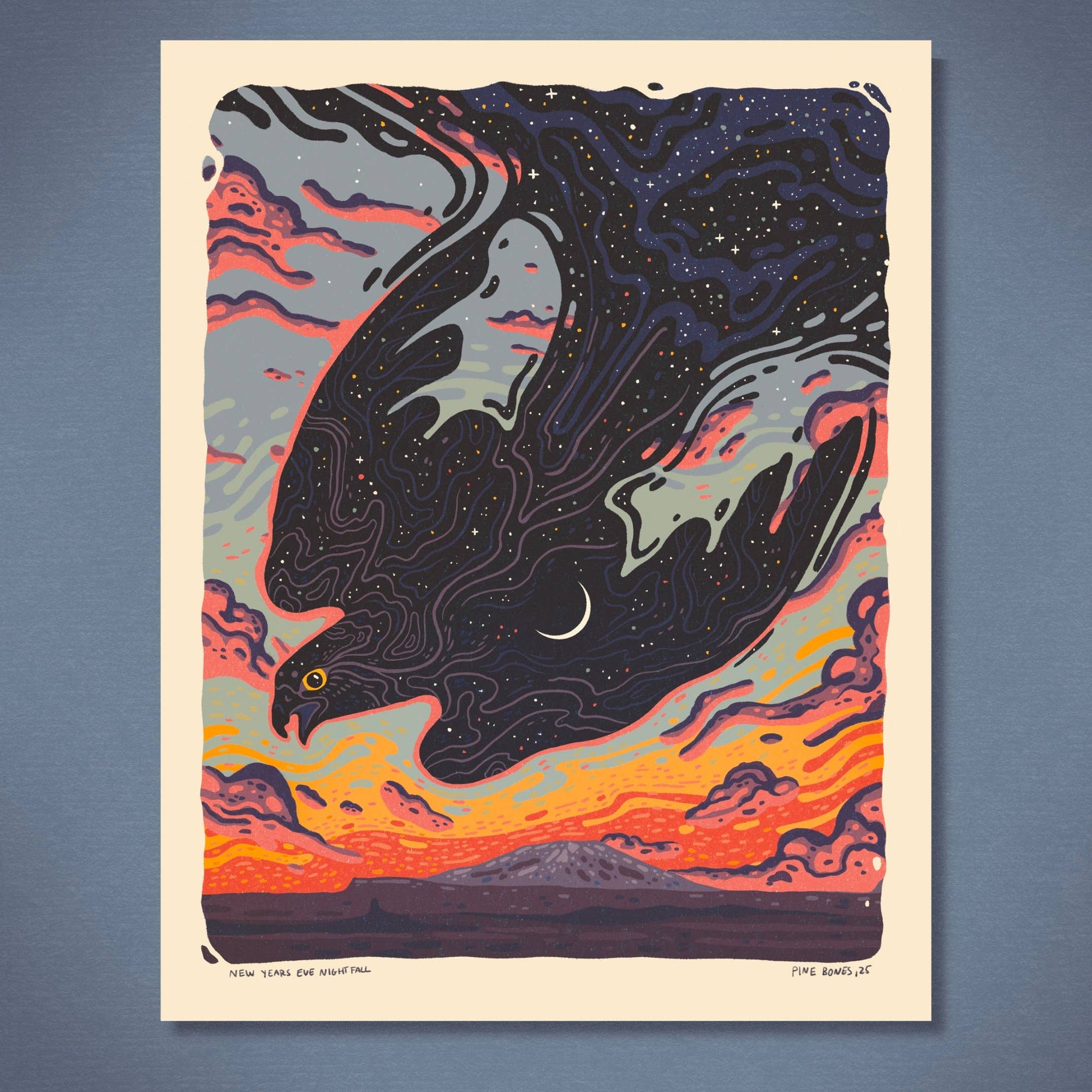 Nightfall  - 11×14 Nature Wilderness Art Print 